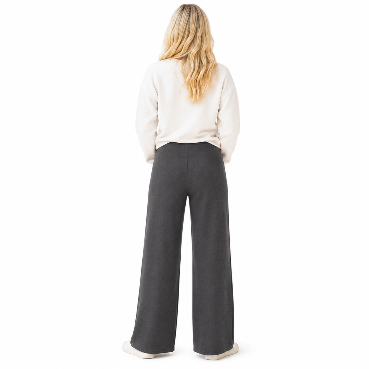 Pack Of 3 Wide Fit High Rise Pants Pockets For Women