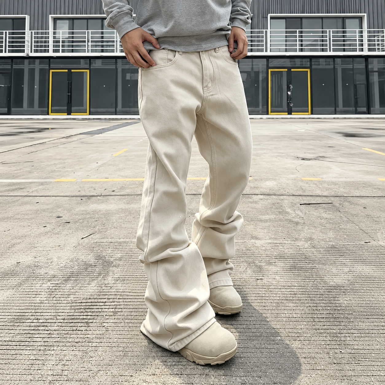 Beige · S