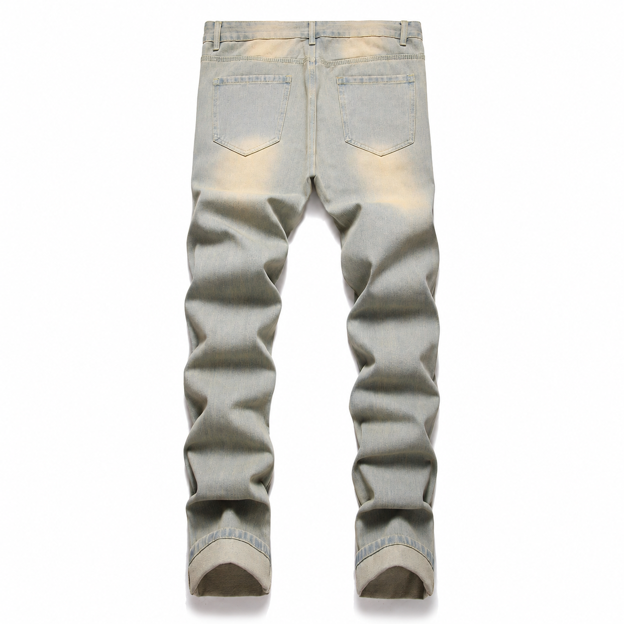 Vintage Washed Casual Denim Jeans for Men
