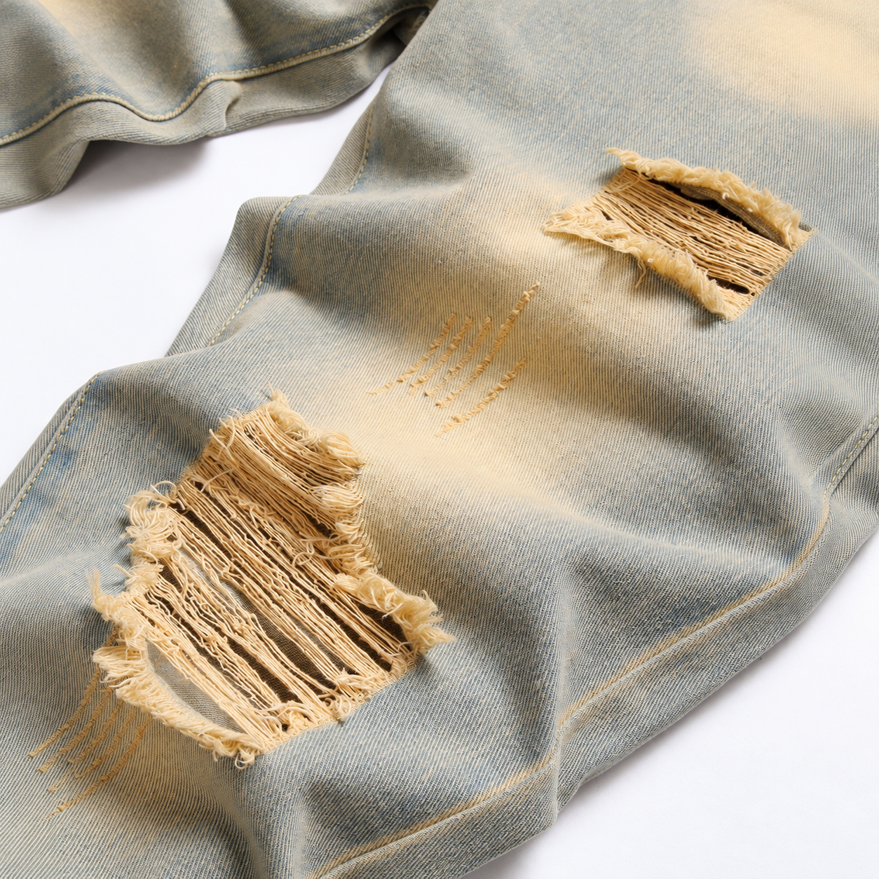 Vintage Washed Casual Denim Jeans for Men