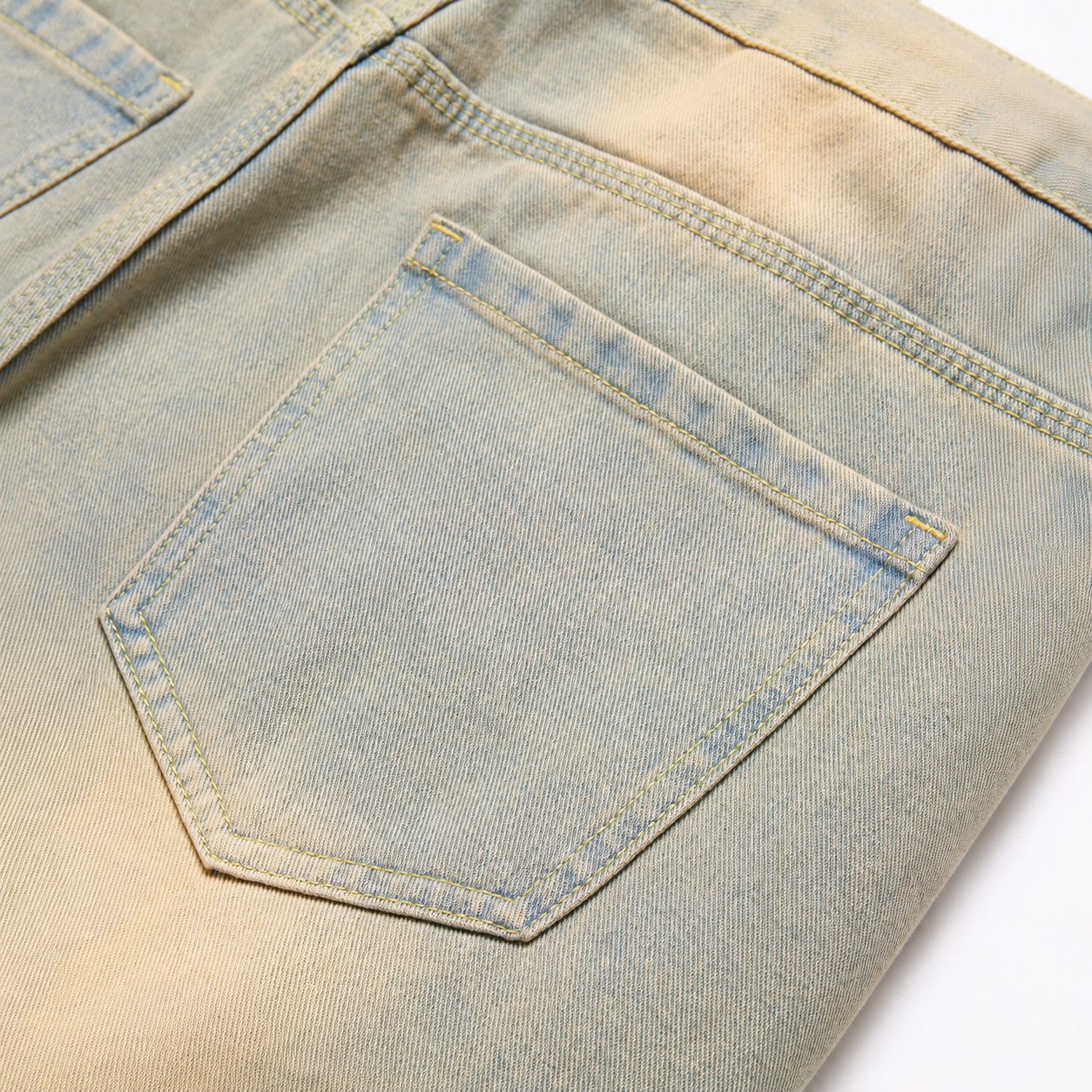 Vintage Washed Casual Denim Jeans for Men