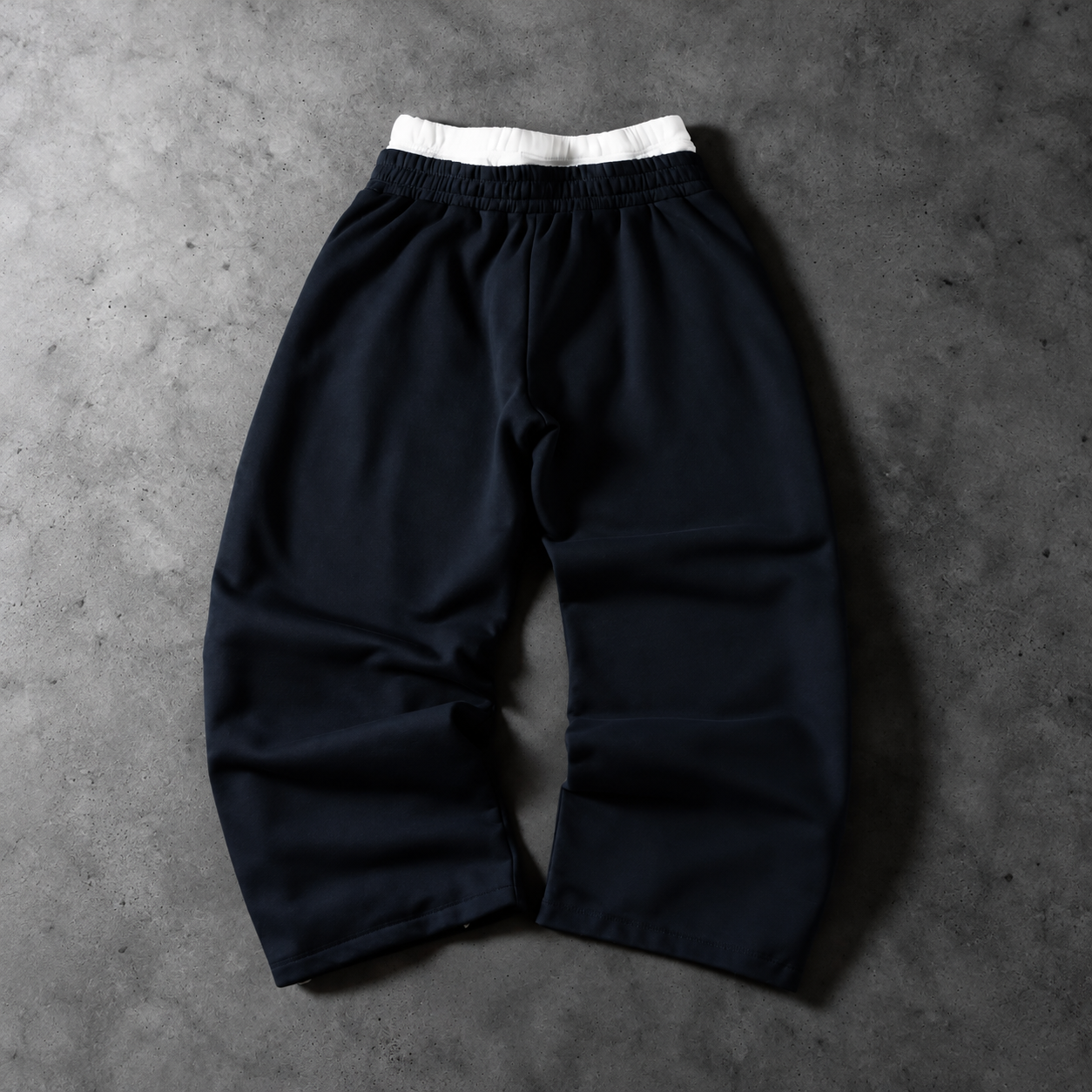 Wide Silhouette Baggy Graphic Streetwear Pants With Side Panels For Men