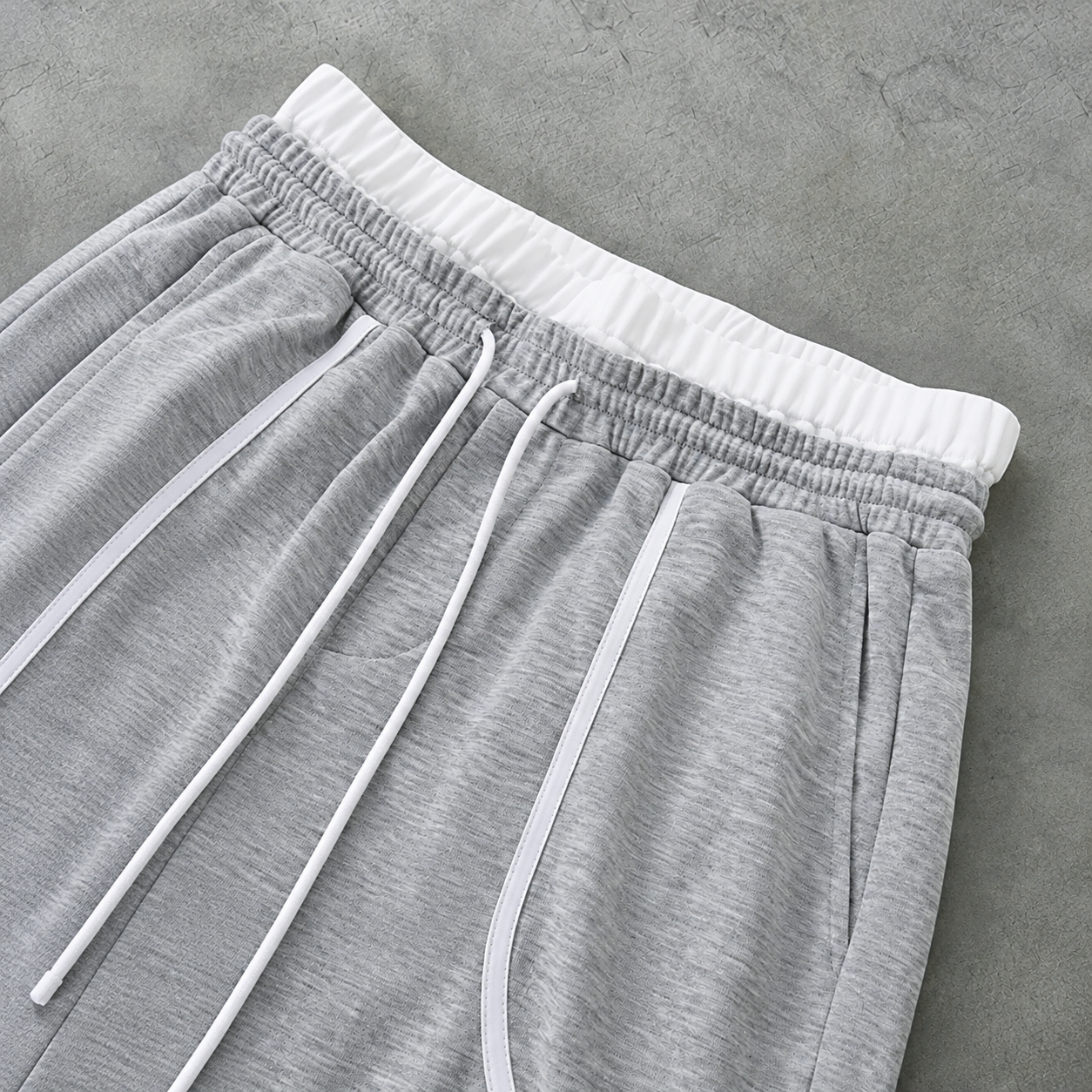 Wide Silhouette Baggy Graphic Streetwear Pants With Side Panels For Men