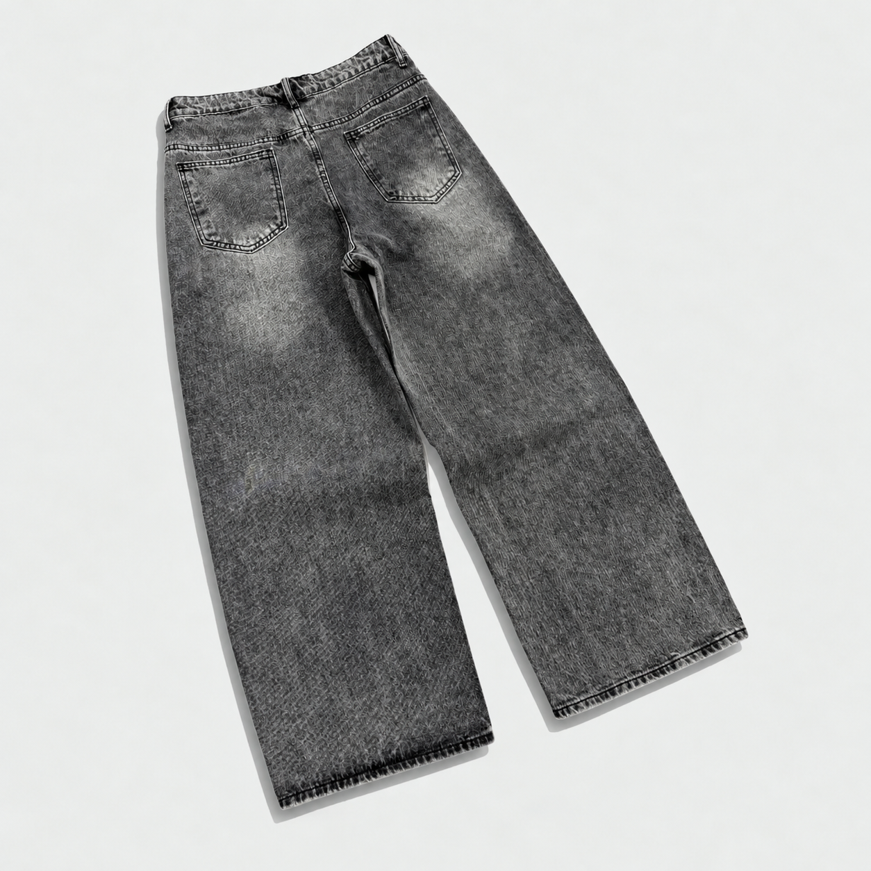 Loose Fit wide silhouette Baggy Casual Denim Jeans for Men