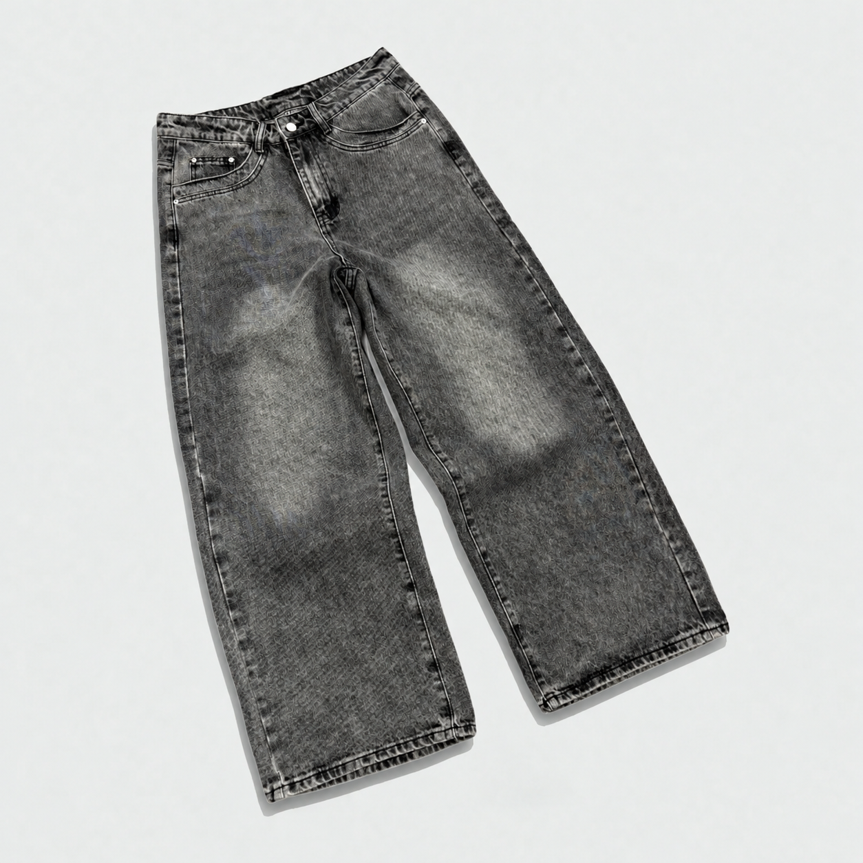 Loose Fit wide silhouette Baggy Casual Denim Jeans for Men