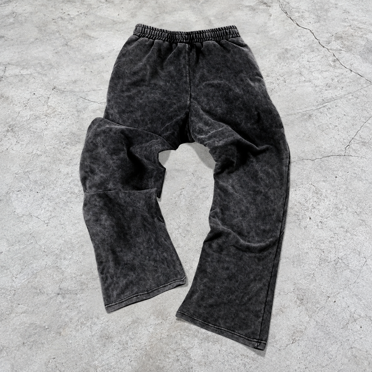 Vintage Acid Wash Casual Jogger Sweatpants for Men