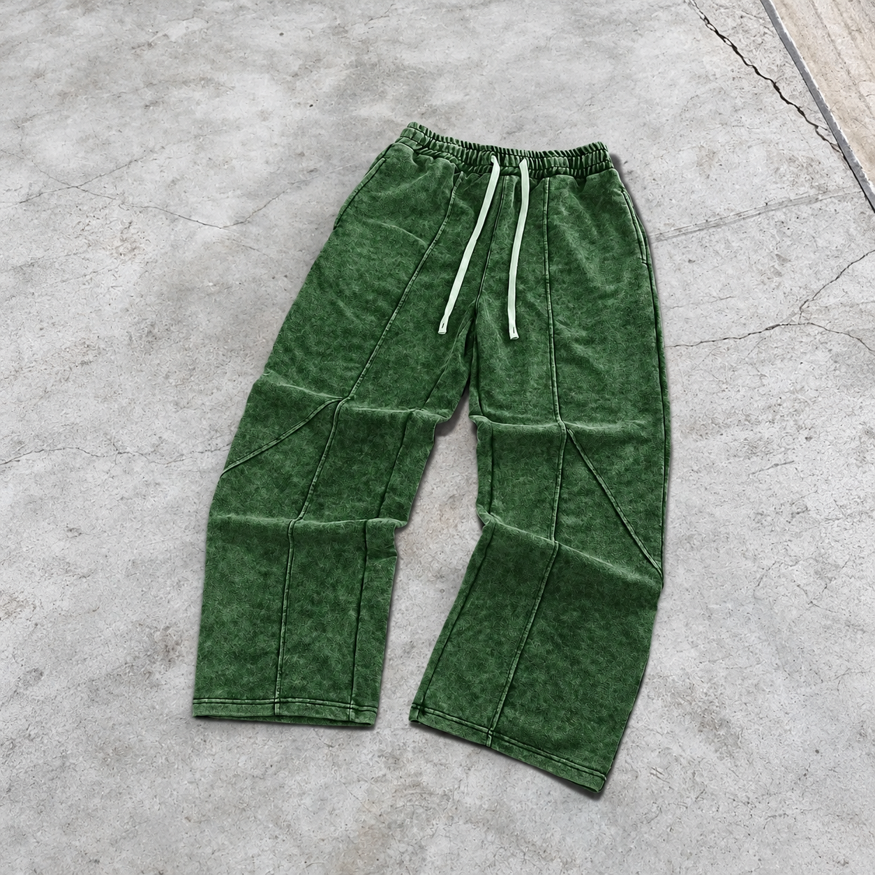 Vintage Acid Wash Casual Jogger Sweatpants for Men