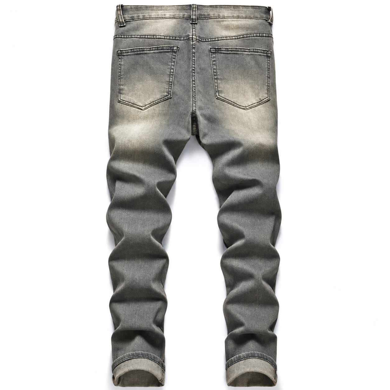 Distressed Stretch Slim Fit Y2K Streetwear Denim Jeans for Men