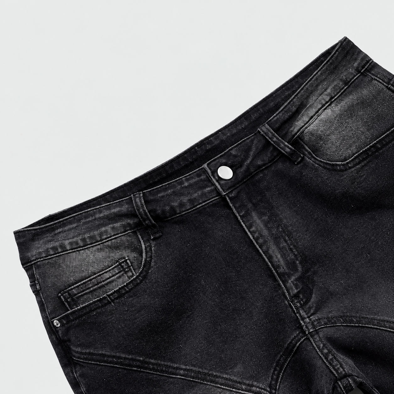 Casual Street Style Zipper Layered Jeans For Men