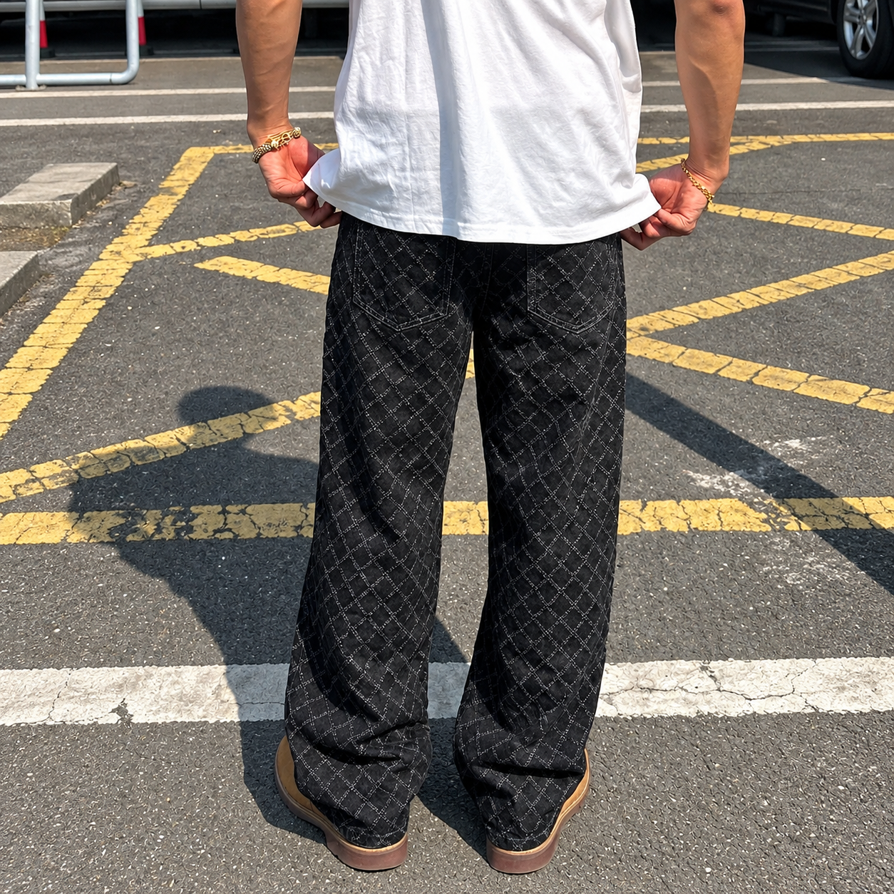 Camouflage Loose Baggy Jeans With Pockets For Men