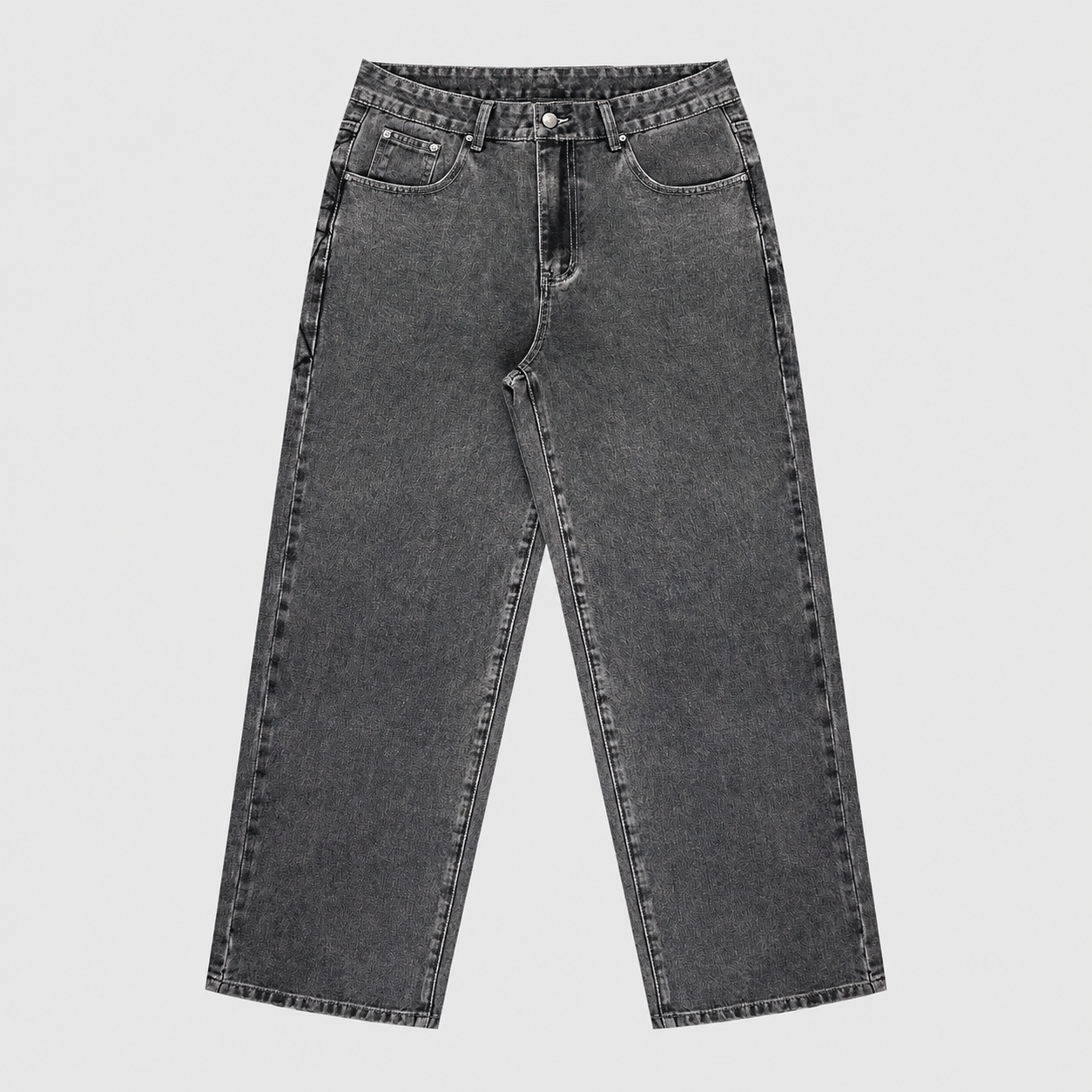 Casual Straight Loose Wide Length Jeans For Men