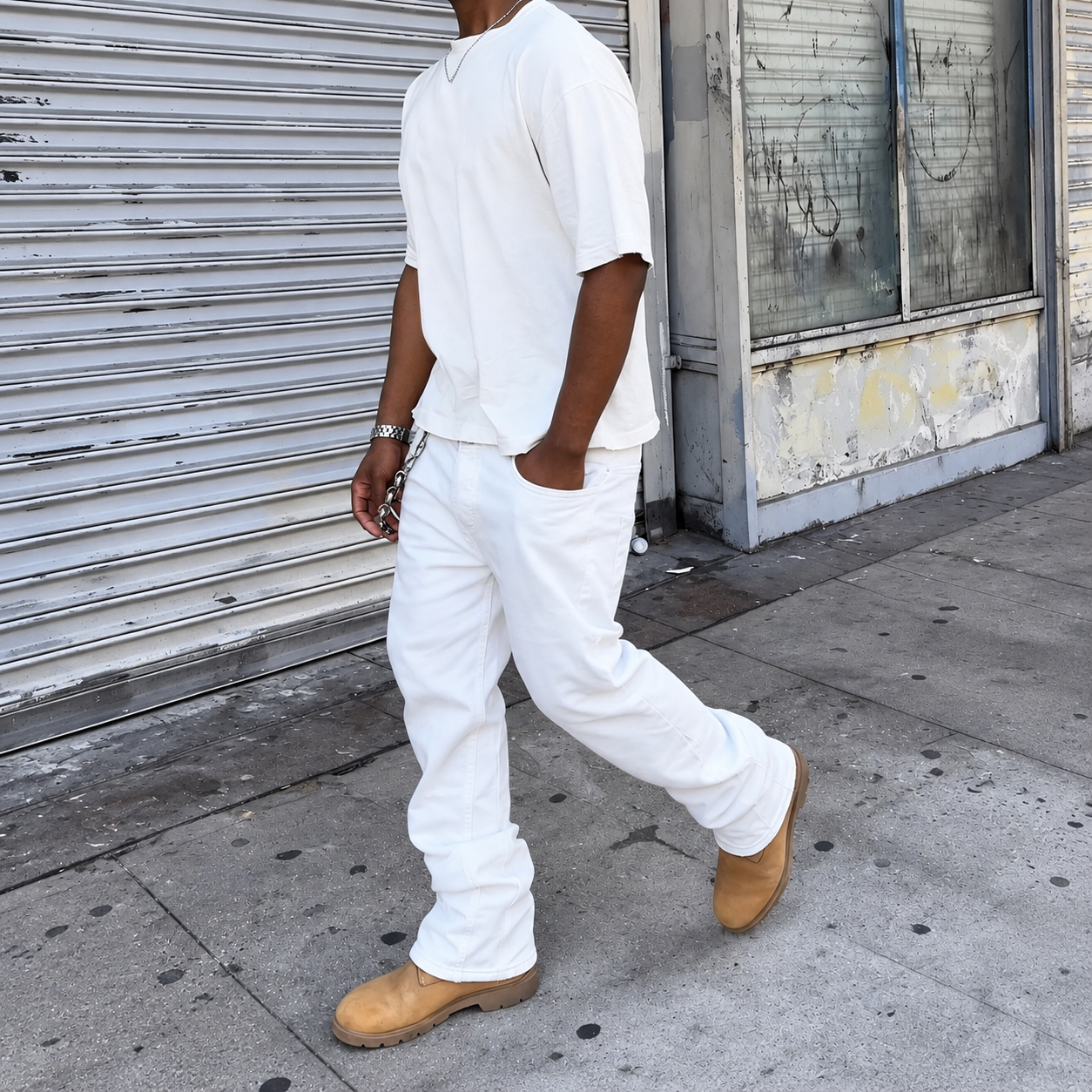 Casual Vintage Straight Length Jeans For Men