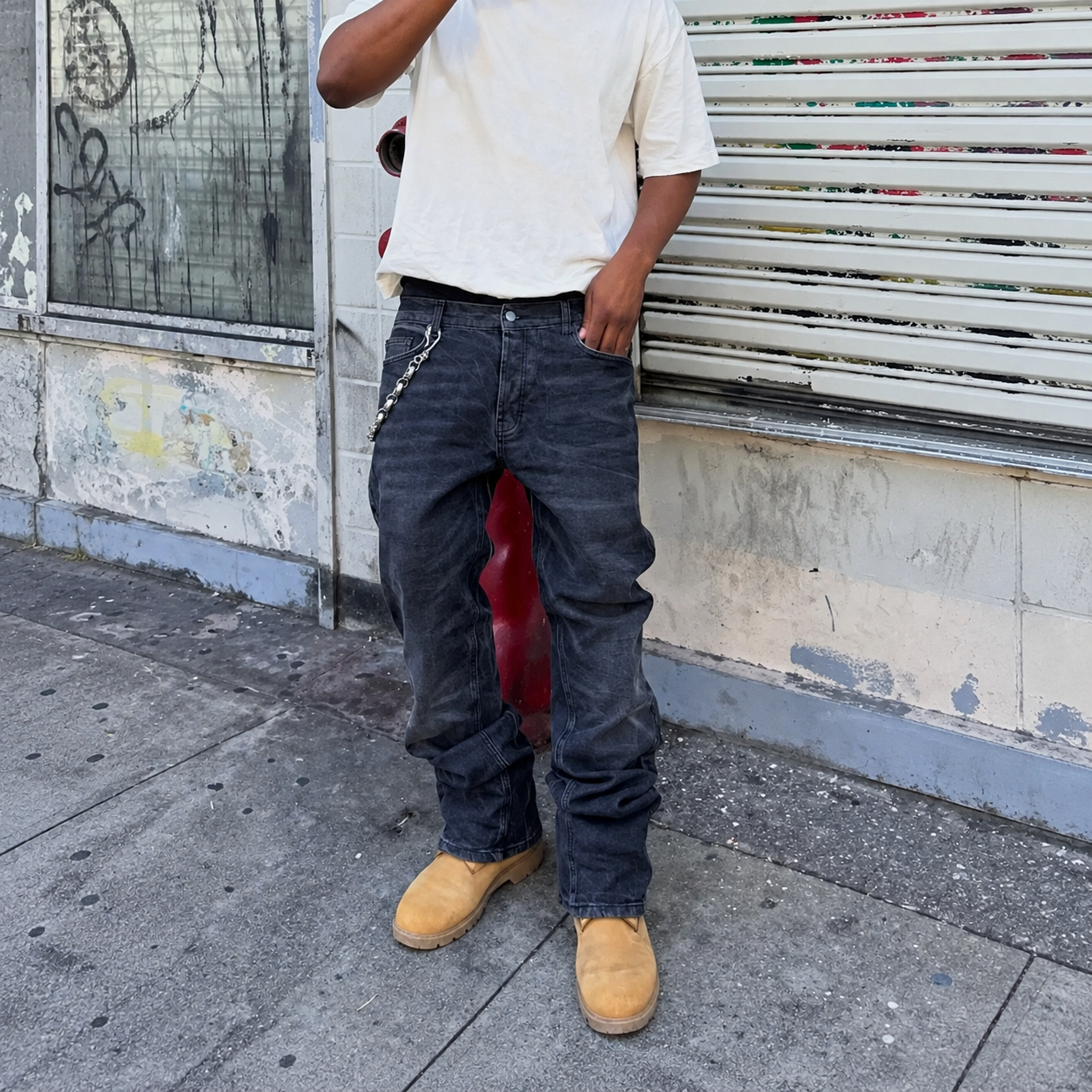 Casual Straight Length Jeans For Men