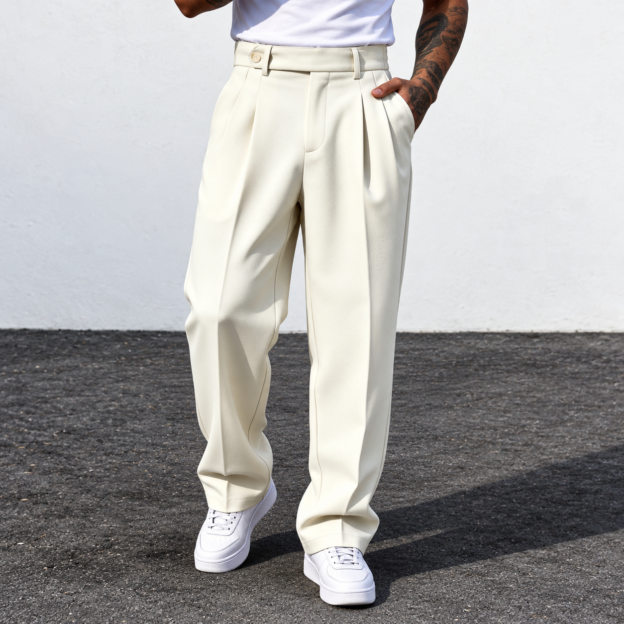 Beige · S