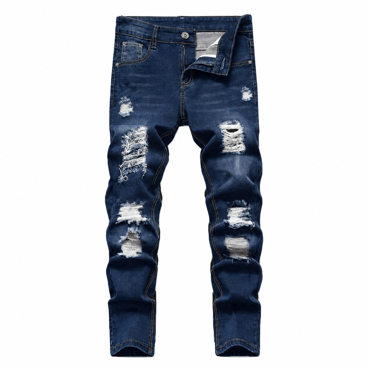 3 Piece Retro Ripped Jeans Set For Men