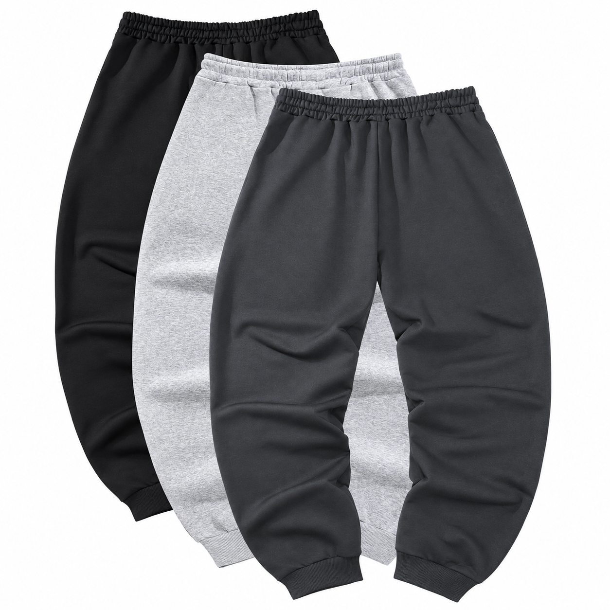 Pack Of 3 Drawstring Casual Workout Sweatpants For Men