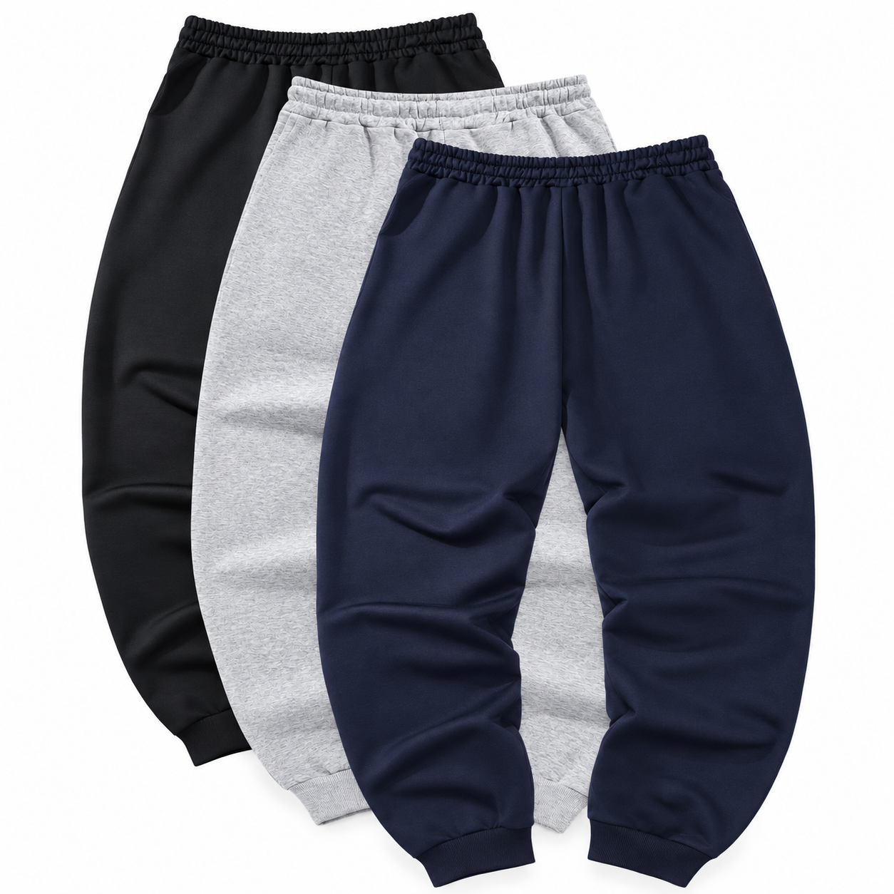 Pack Of 3 Drawstring Casual Workout Sweatpants For Men