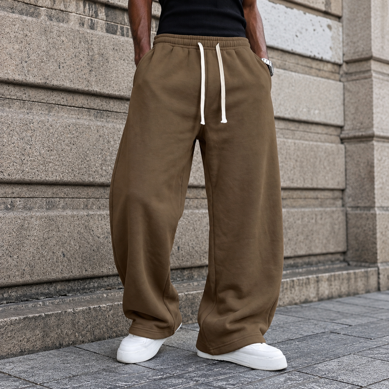 Pack Of 3 Drawstring Casual Sports Pants For Men