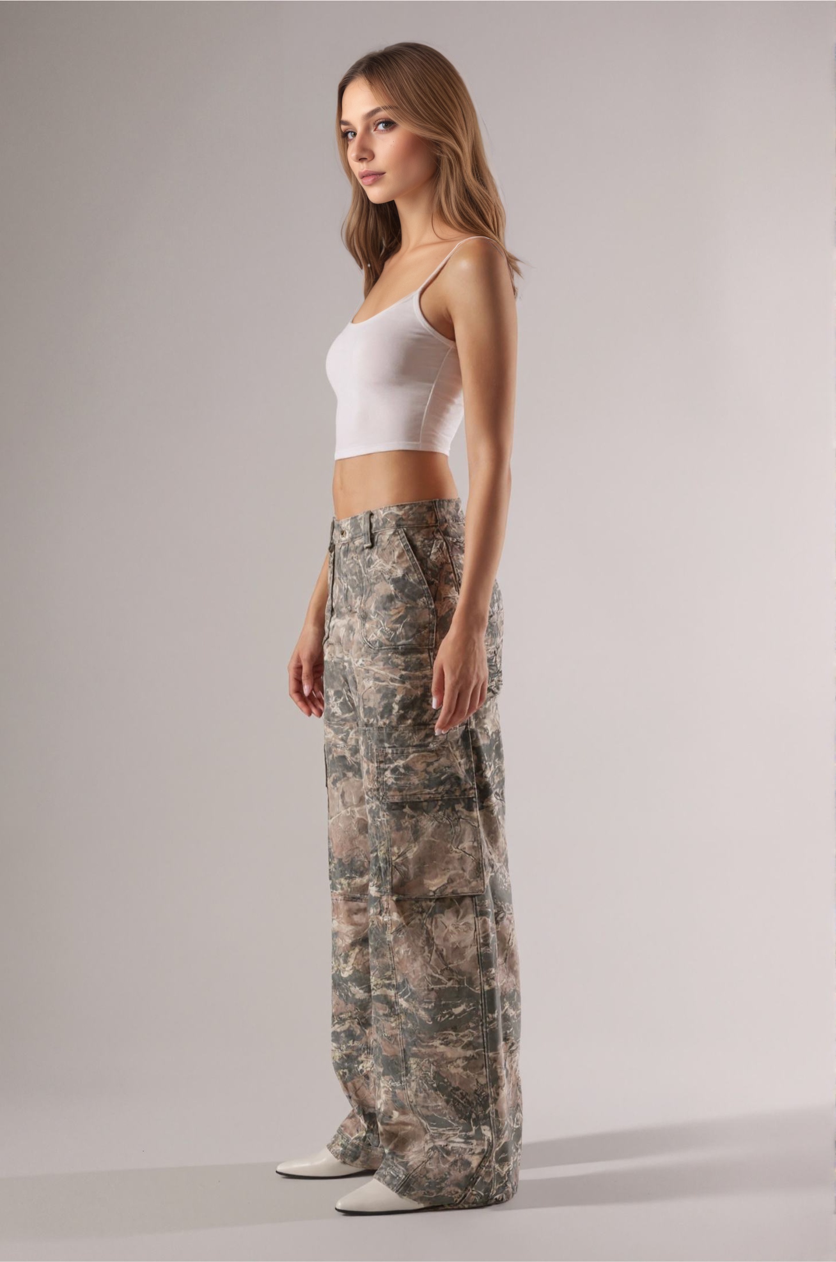 Classic Camouflage Multi Pocket Cargo PantsClassic Camouflage Multi Pocket Cargo Pants - Image 3