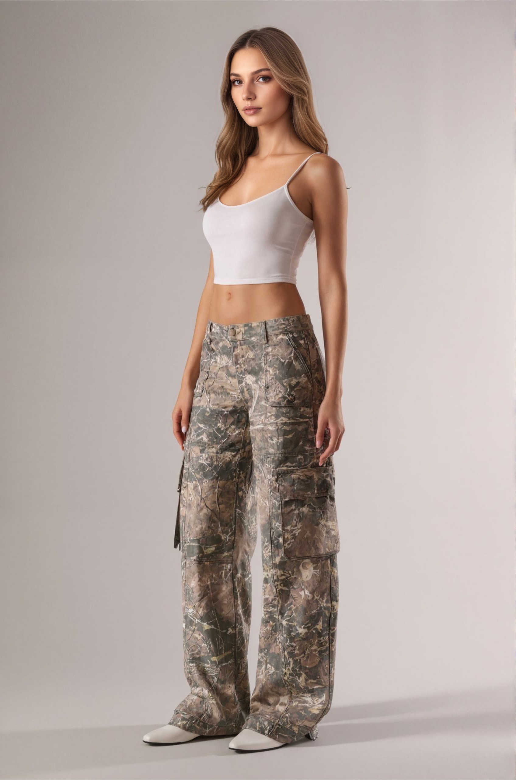 Classic Camouflage Multi Pocket Cargo PantsClassic Camouflage Multi Pocket Cargo Pants - Image 4