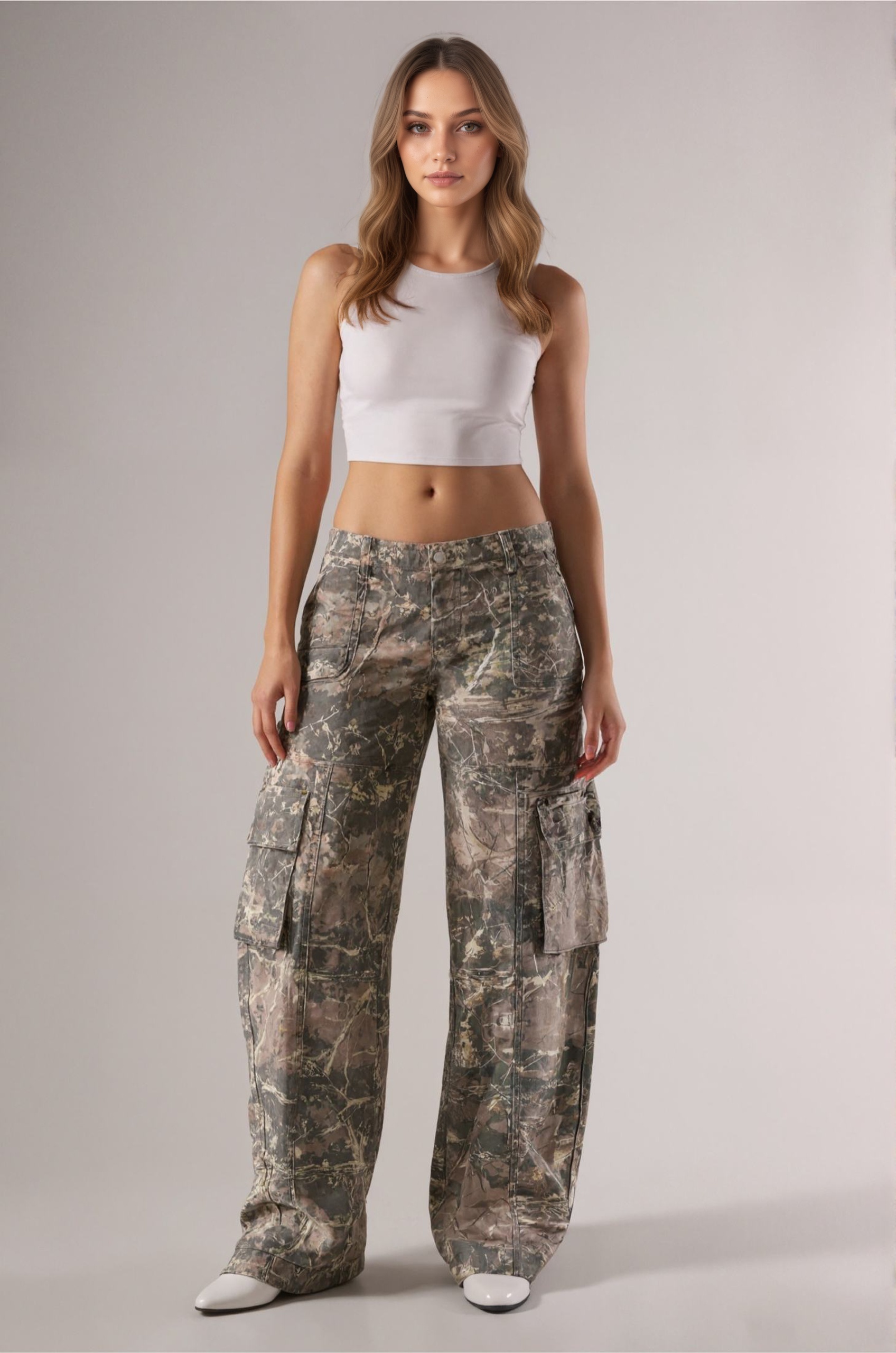Classic Camouflage Multi Pocket Cargo Pants