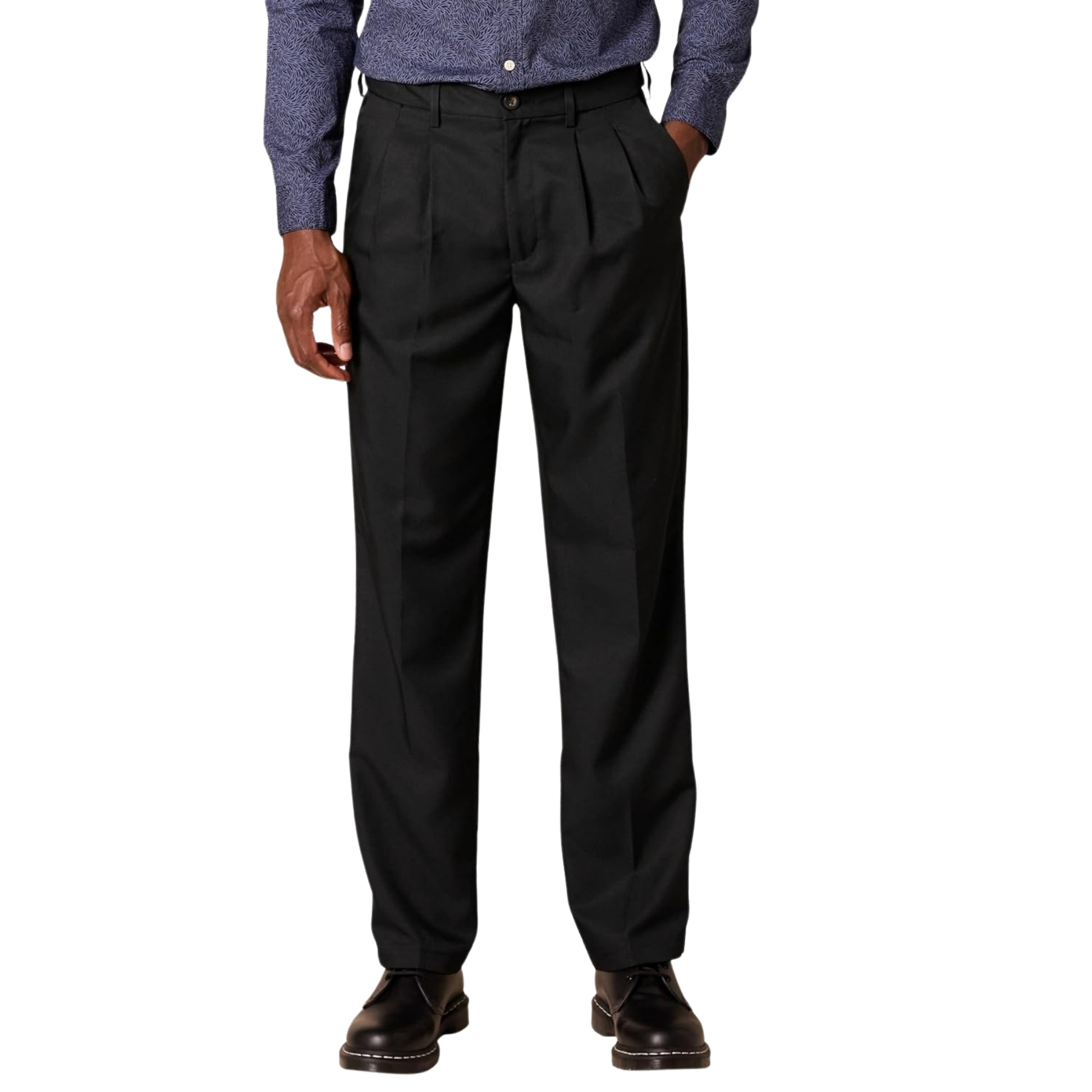 Classic Fit Expandable Waist Pleated Dress Pant