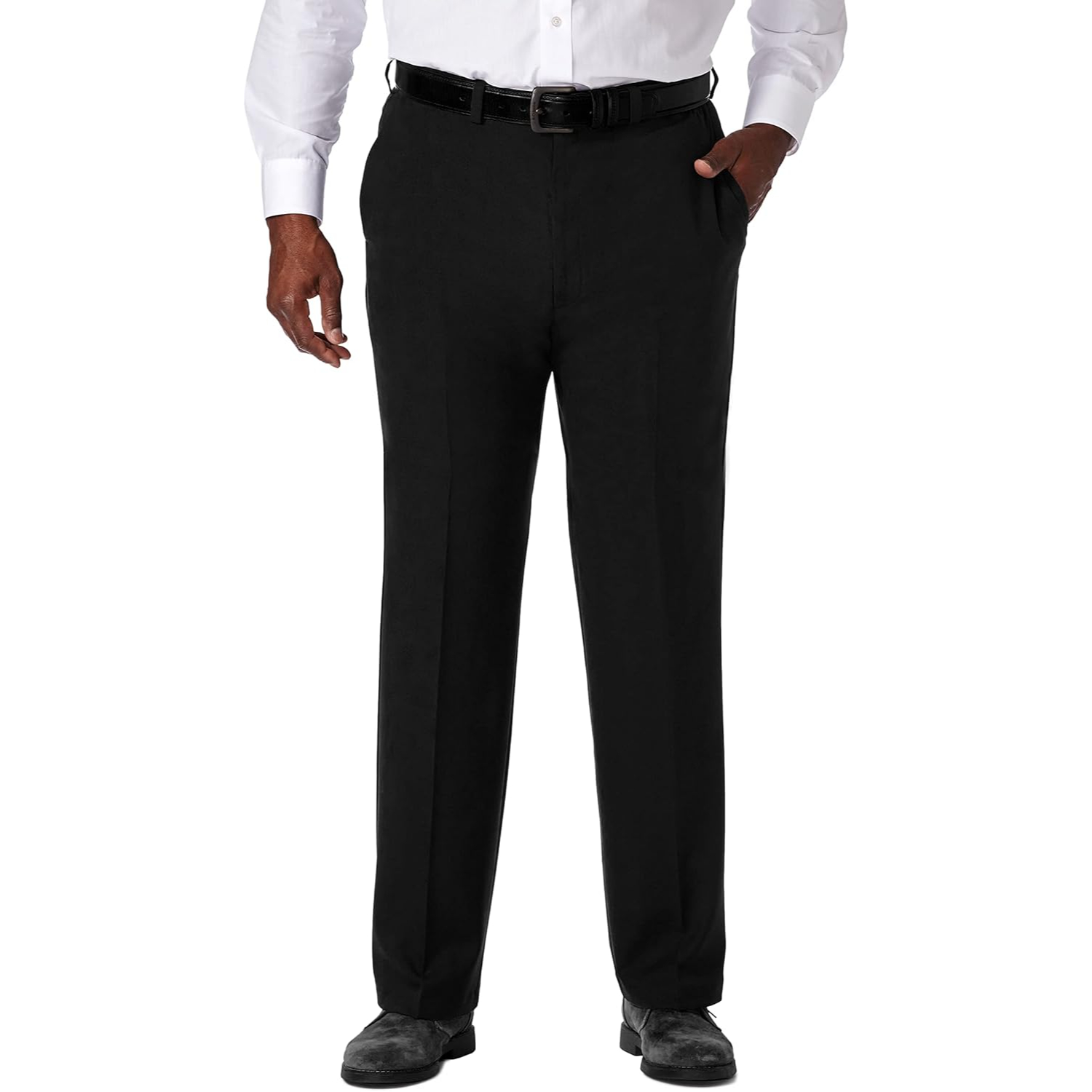 Classic Fit Flat Front Casual Stretch Performance Golf Pant 