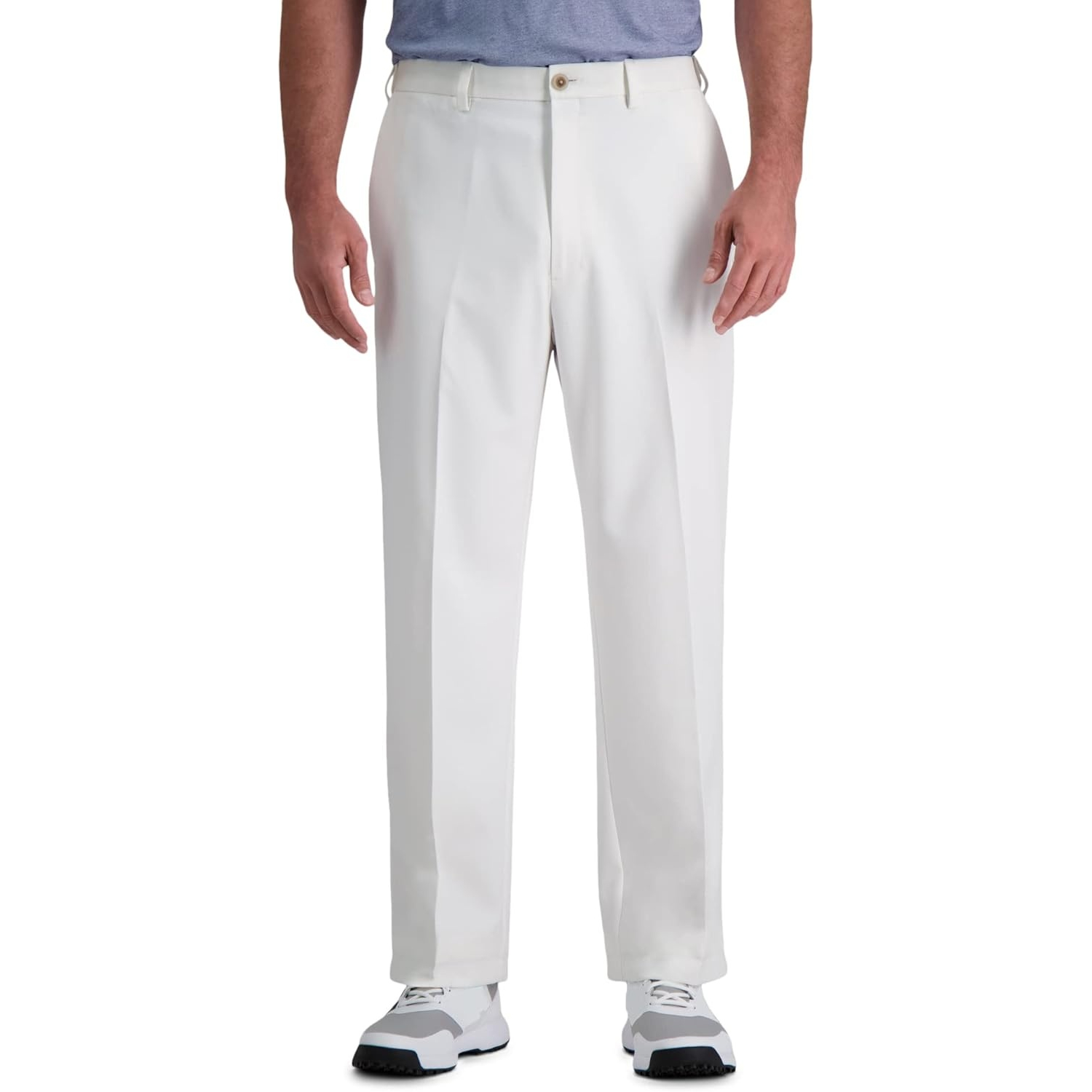 Classic Fit Flat Front Casual Stretch Performance Golf Pant 