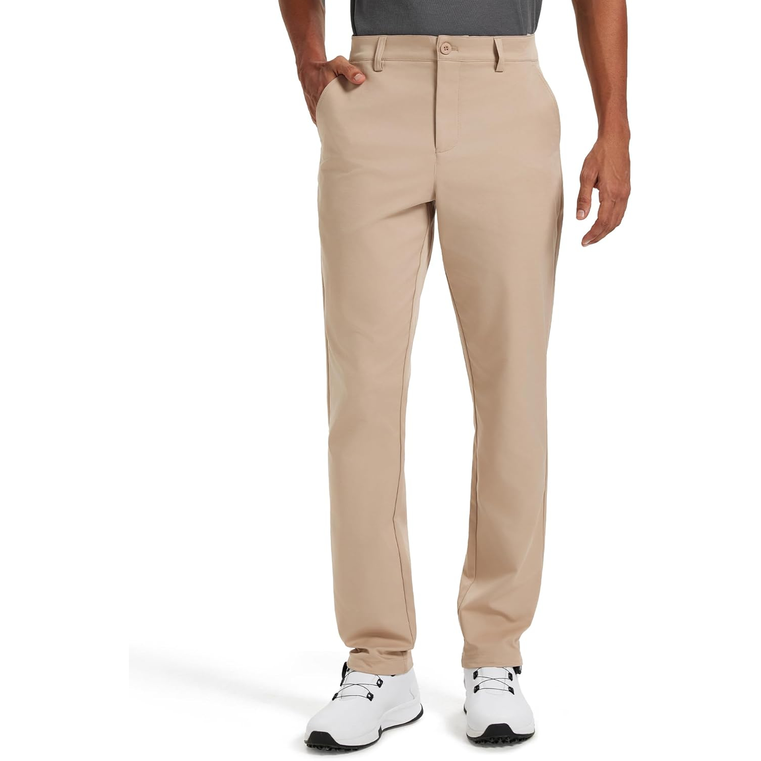 Classic Fit Golf Pants With Stretch Comfort And Clean Straight Style For MenClassic Fit Golf Pants With Stretch Comfort For Men - Image 13