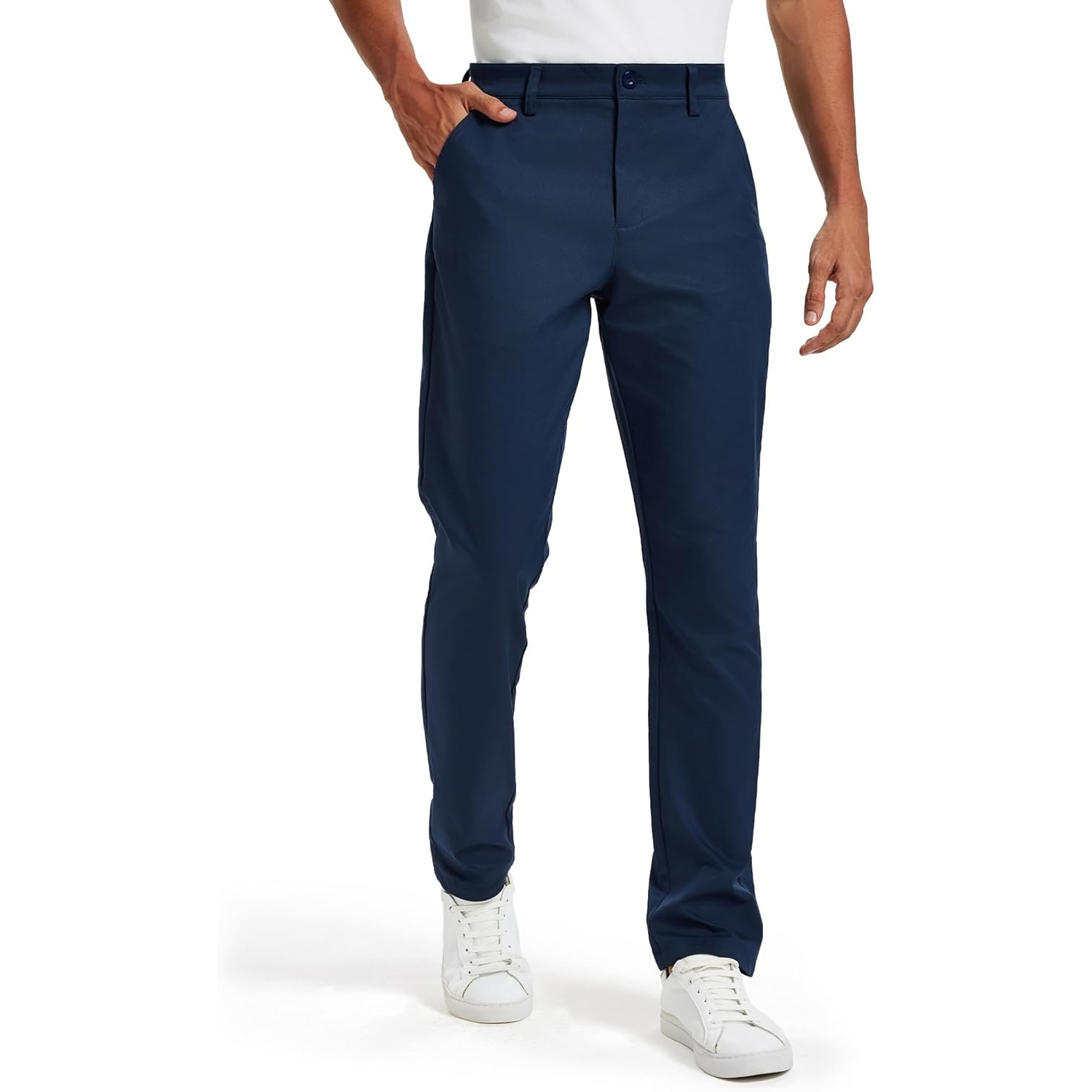 Classic Fit Golf Pants With Stretch Comfort And Clean Straight Style For Men