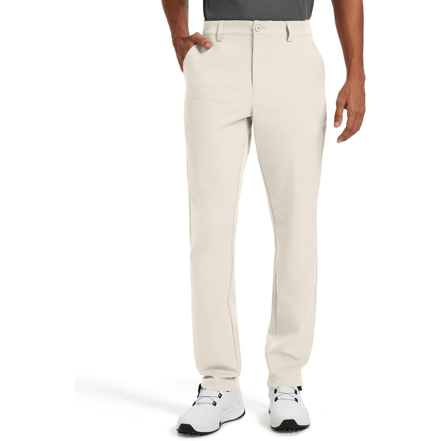 Classic Fit Golf Pants With Stretch Comfort And Clean Straight Style For MenClassic Fit Golf Pants With Stretch Comfort For Men - Image 10