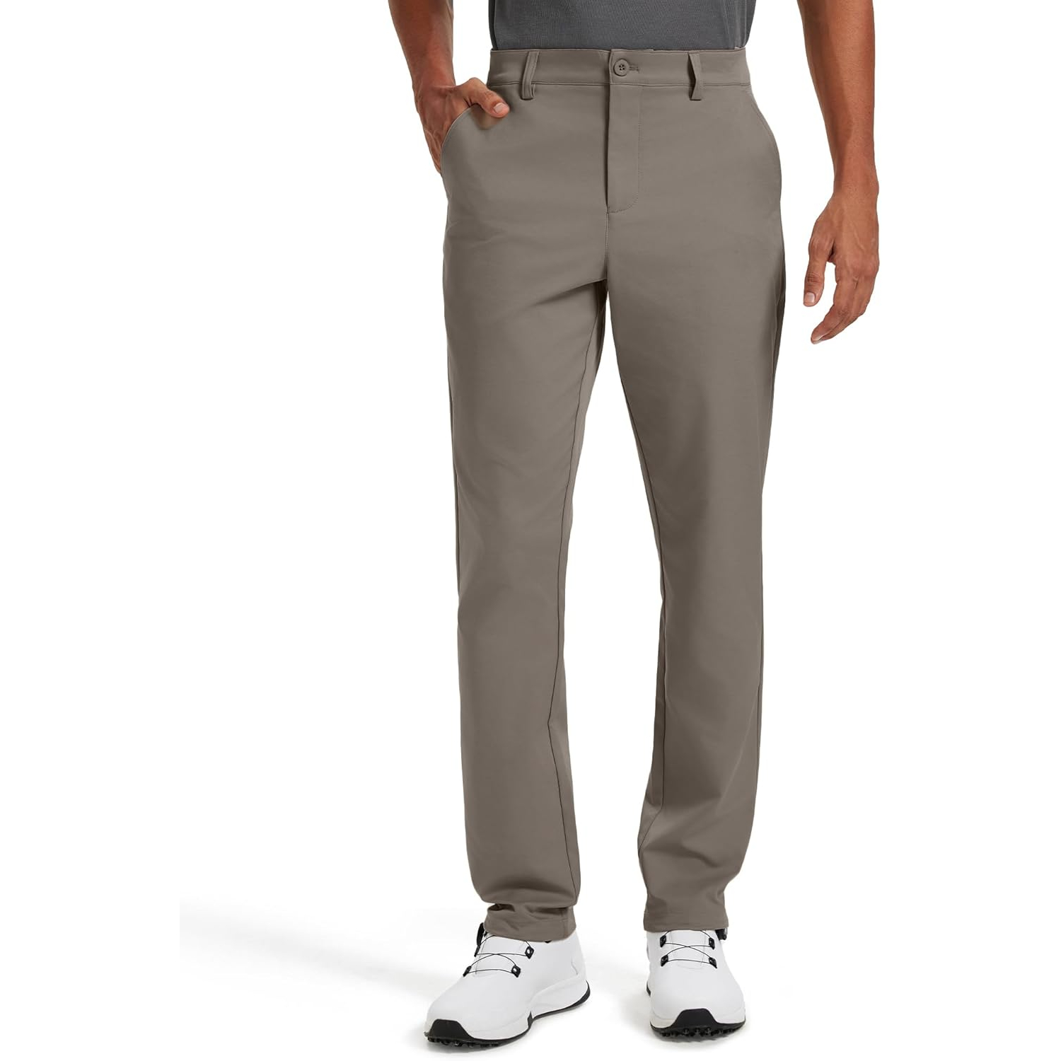 Classic Fit Golf Pants With Stretch Comfort And Clean Straight Style For MenClassic Fit Golf Pants With Stretch Comfort For Men - Image 12
