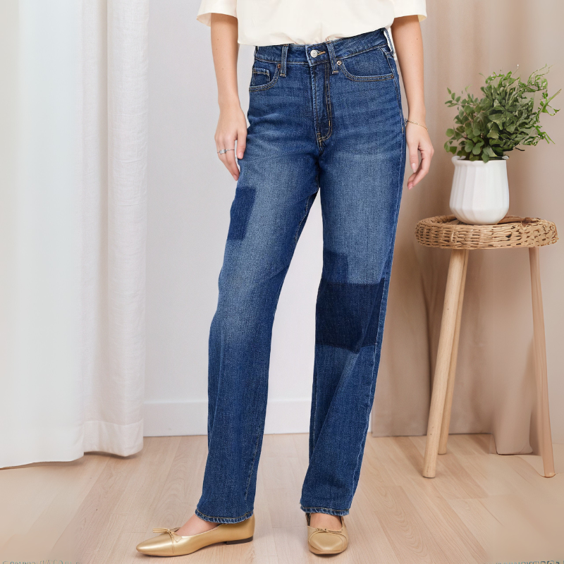 High-Waisted Loose Jeans For Women