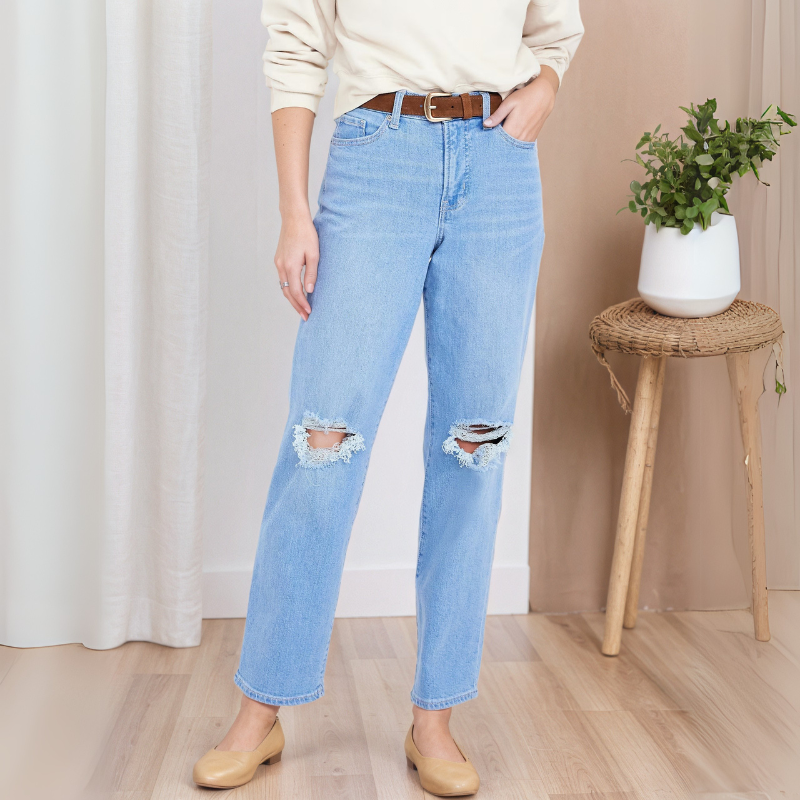 High-Waisted Loose Jeans For Women-My Comfy Pant