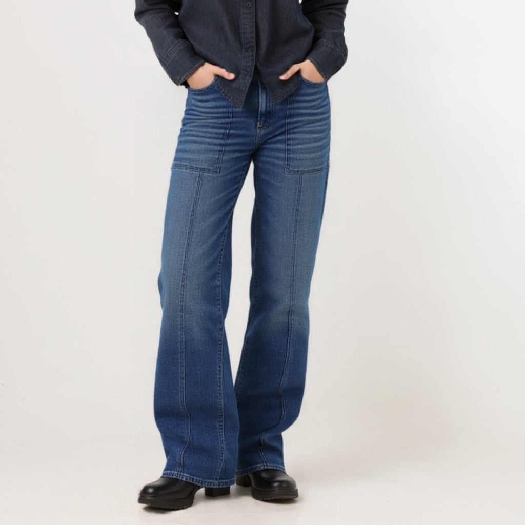 Dreamy Drape Super High-Waisted Baggy Wide-Leg Jean-My Comfy Pant