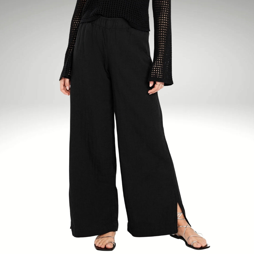 High Rise Crinkle Gauze Wide Pants-My Comfy PantHigh Rise Crinkle Gauze Wide Pants - Image 9