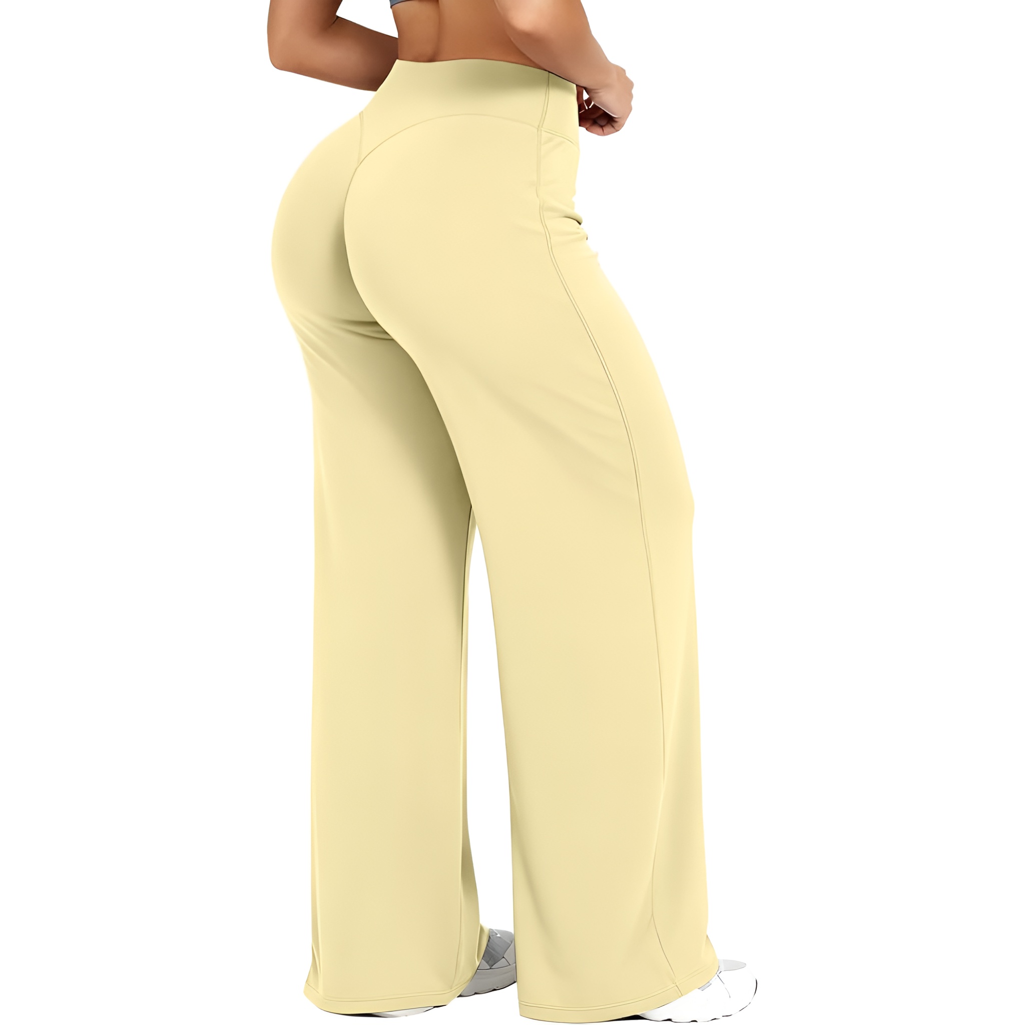 Women High Waist Straight Pants