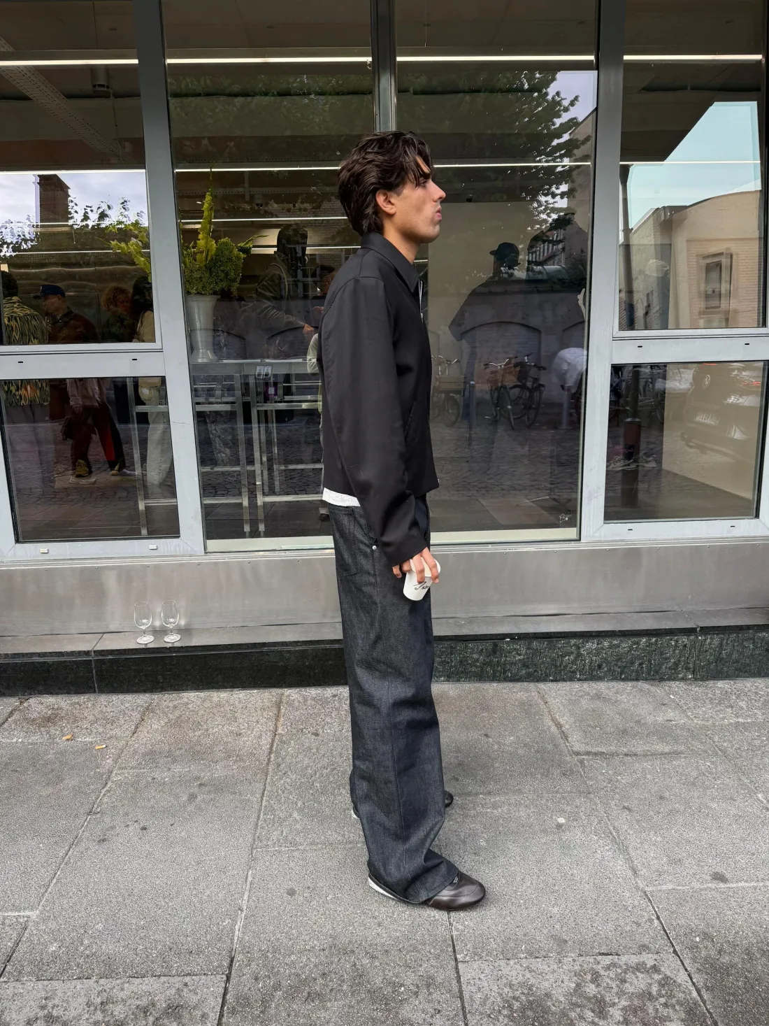 130Z Wide Leg Raw Denim