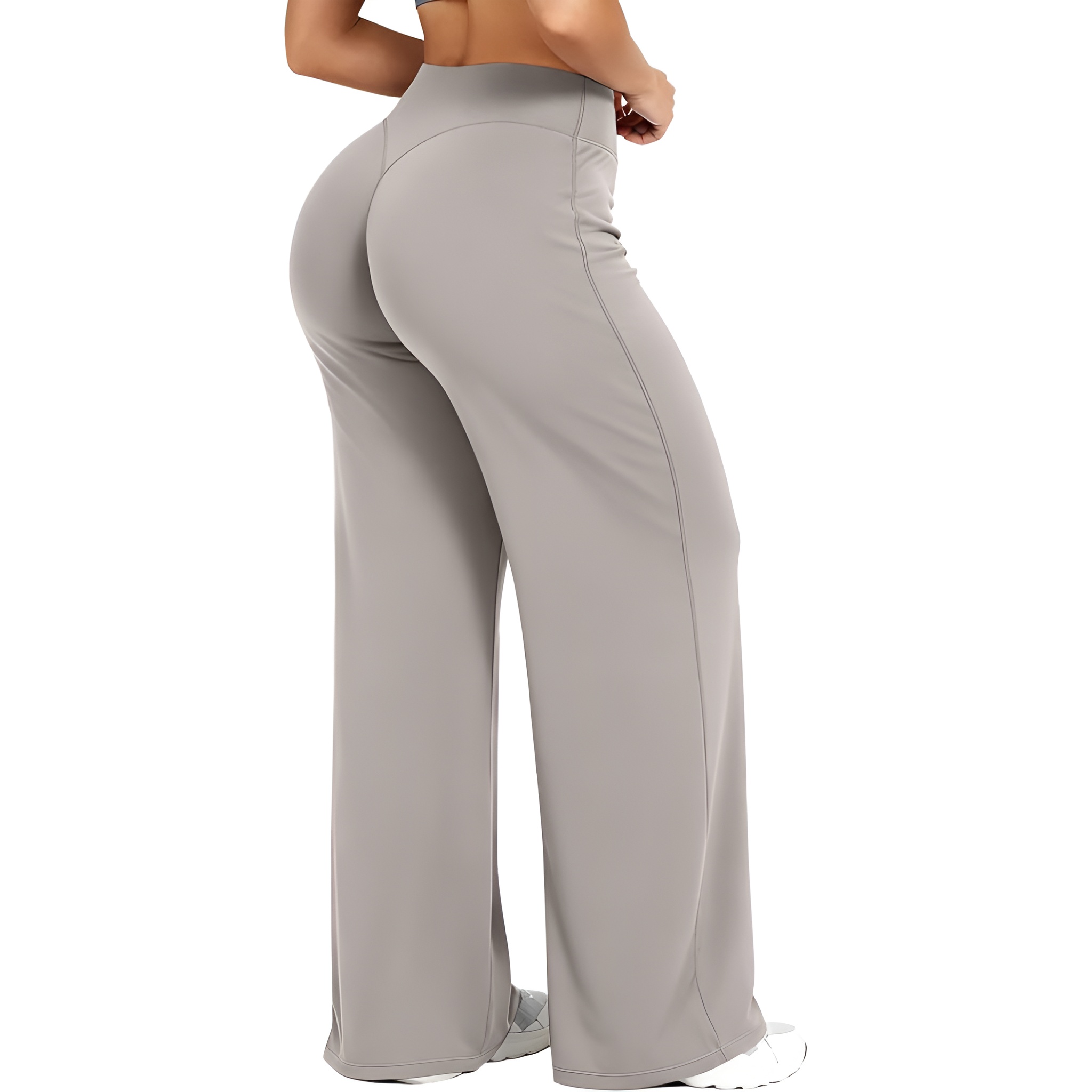Women High Waist Straight Pants