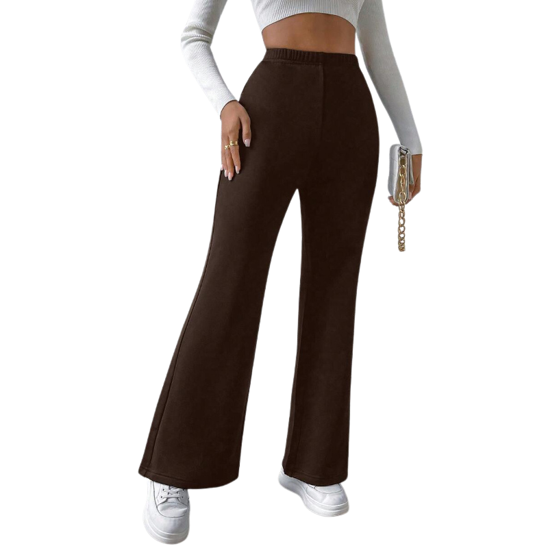 High Rise Flare Leg Thermal Pants-My Comfy Pant