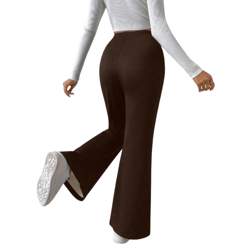 High Rise Flare Leg Thermal Pants-My Comfy PantHigh Rise Flare Leg Thermal Pants - Image 9
