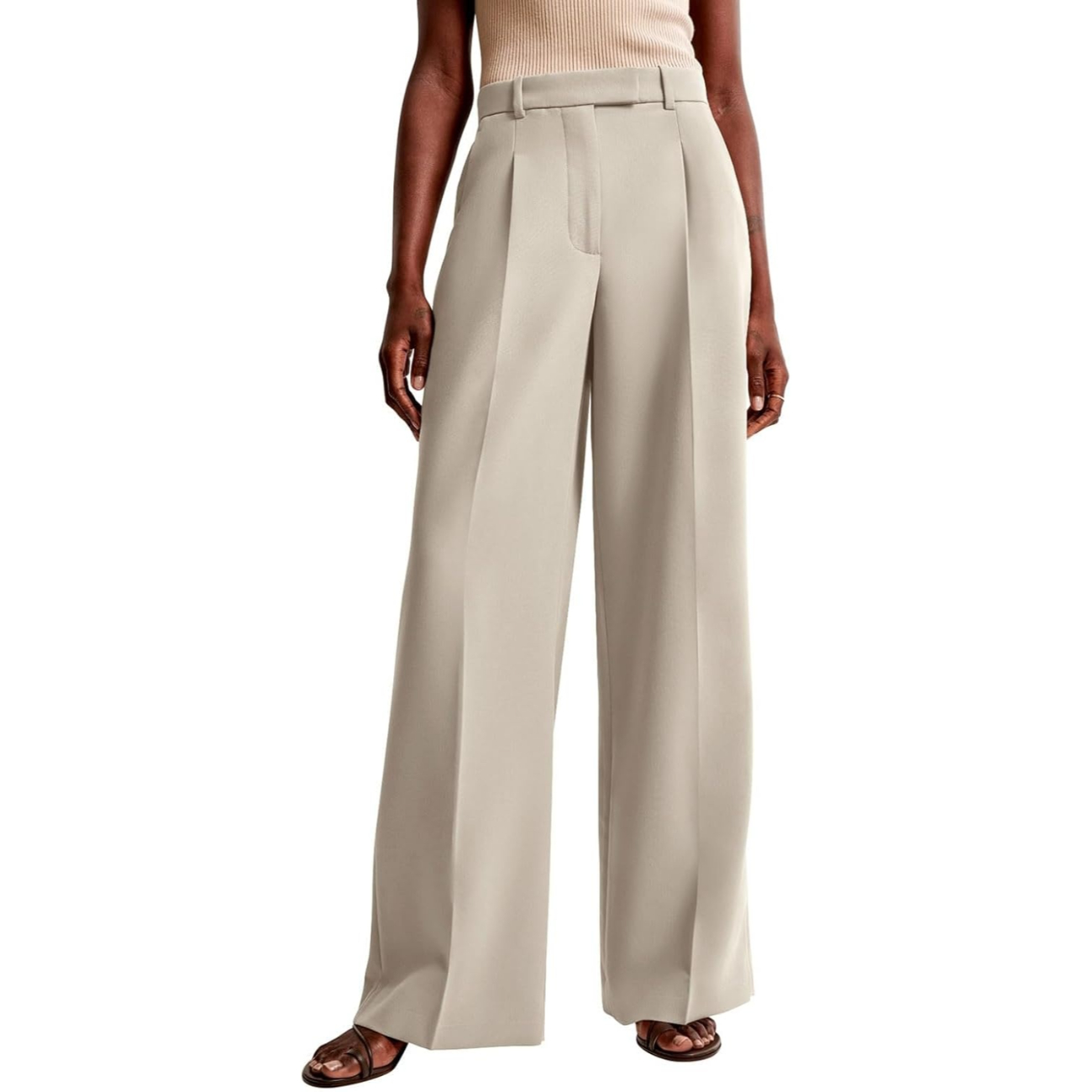 Full Length Comfortable Wide Trousers With Pockets For Women