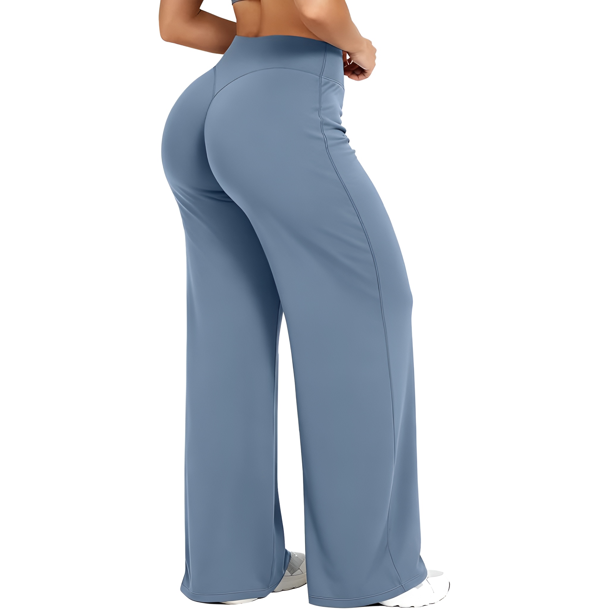 Women High Waist Straight Pants