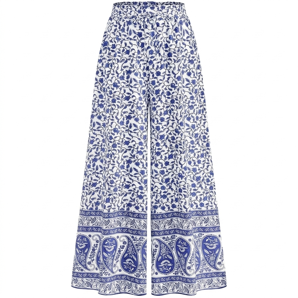 Casual Wide Fit High Rise Flowy Palazzo Pants With Pockets For WomenCasual Wide Fit High Rise Flowy Palazzo Pants With Pockets For Women - Image 11