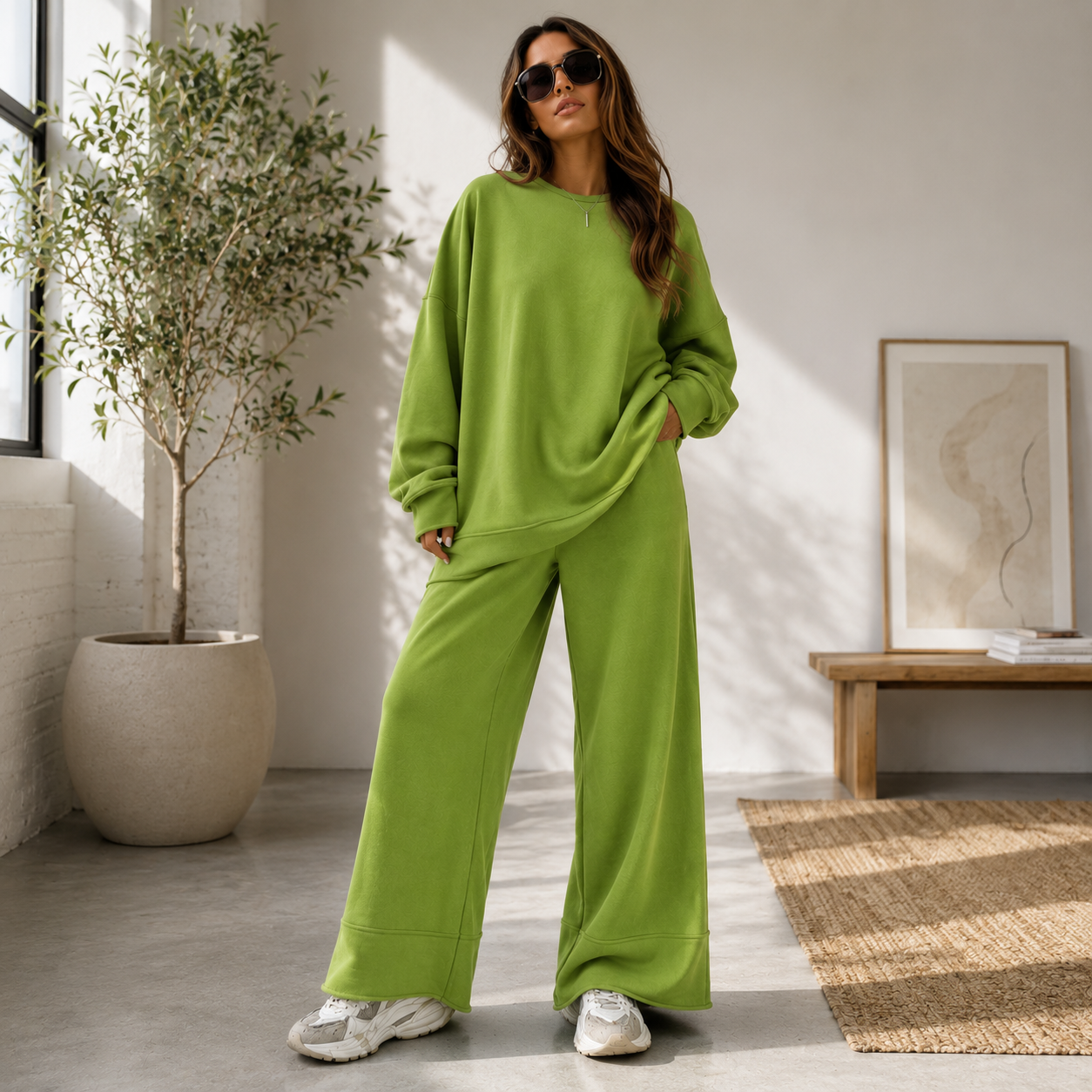 Summer Solid Colored Lounge Set