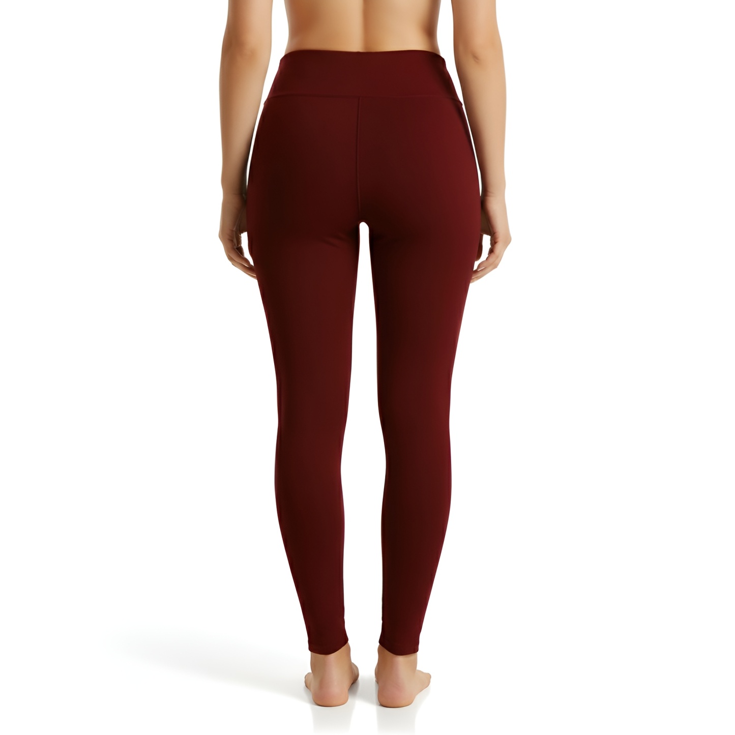 Winter Yoga Leggings With Thick Lining And Slim Fit Design