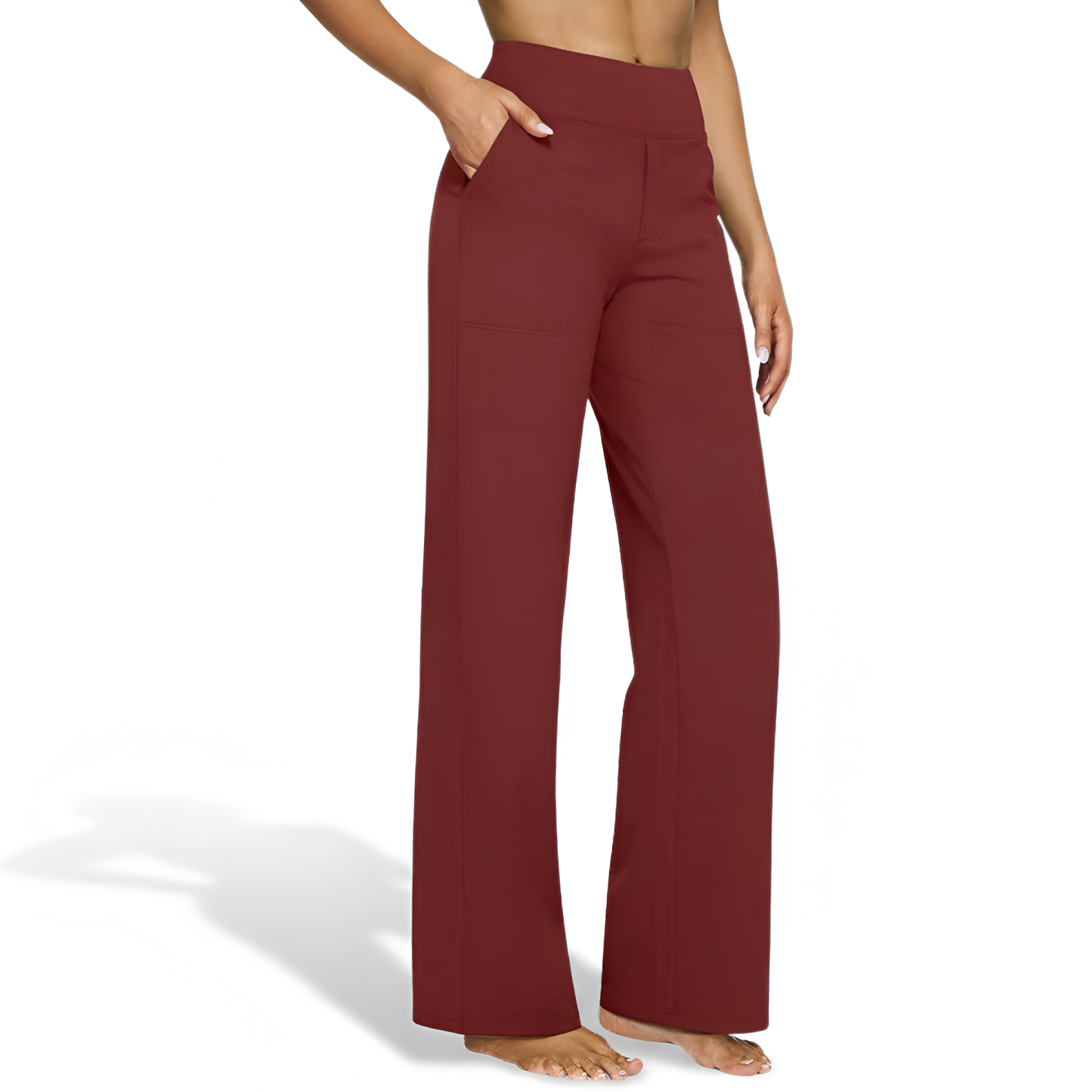 High Waisted Leggings Pockets Stretch Comfort