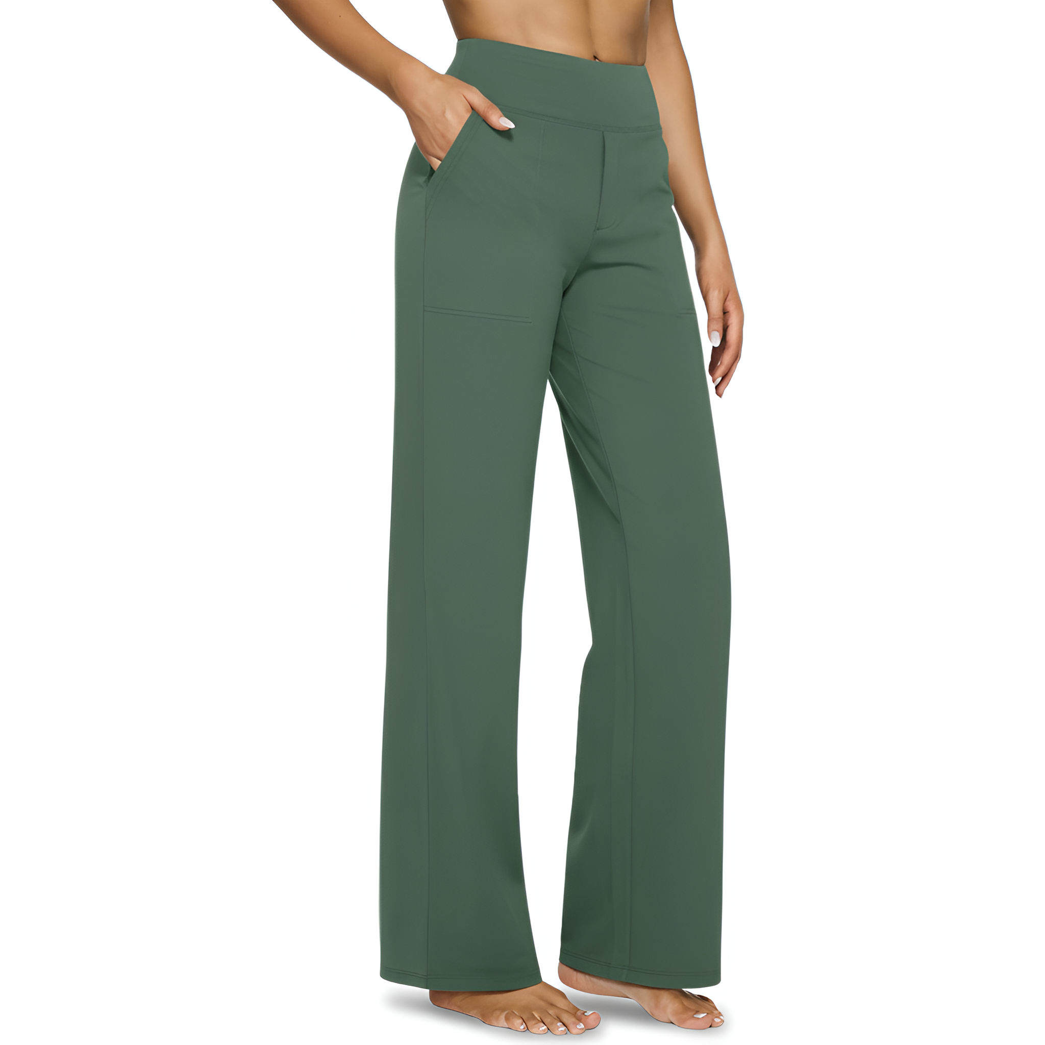 High Waisted Leggings Pockets Stretch Comfort