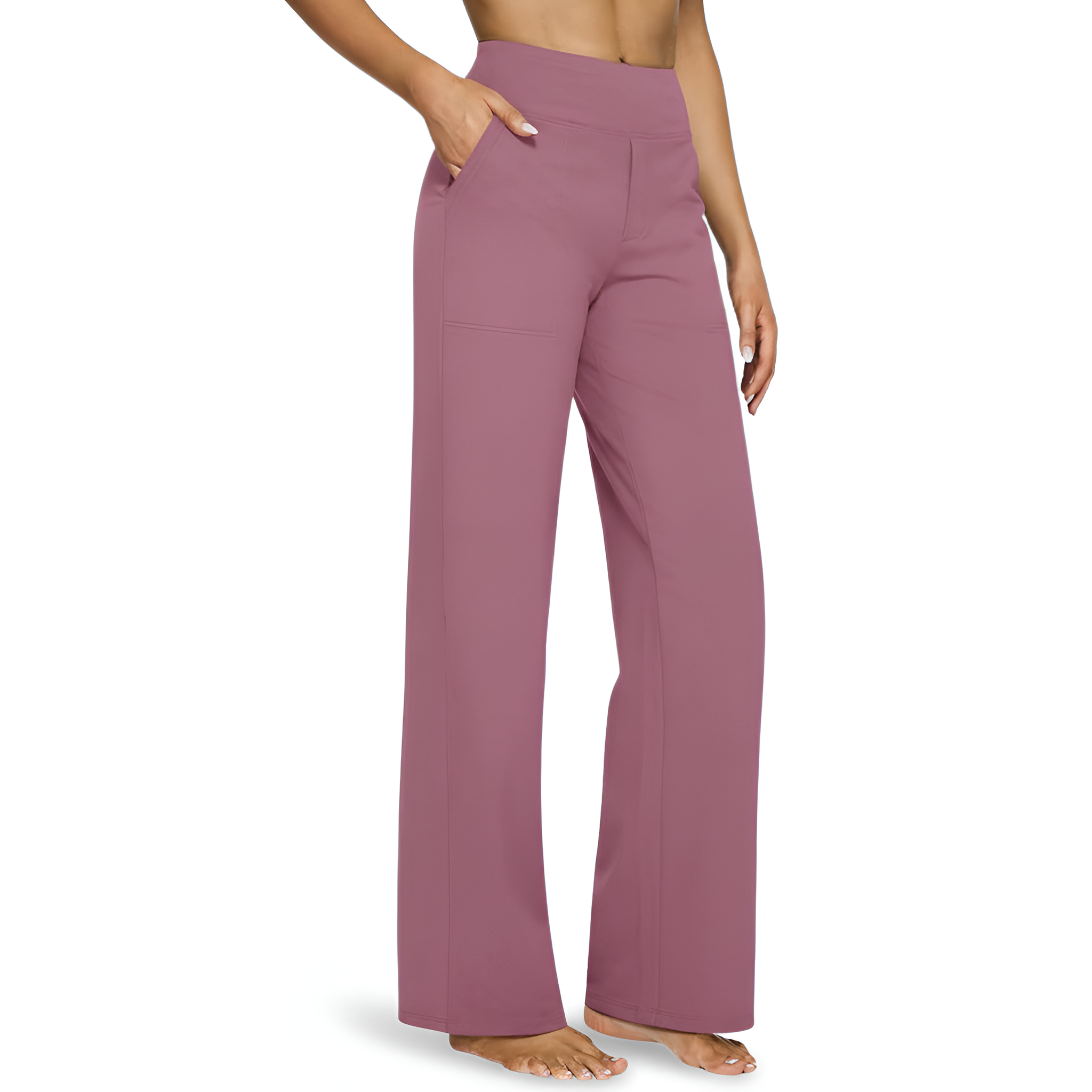 High Waisted Leggings Pockets Stretch Comfort