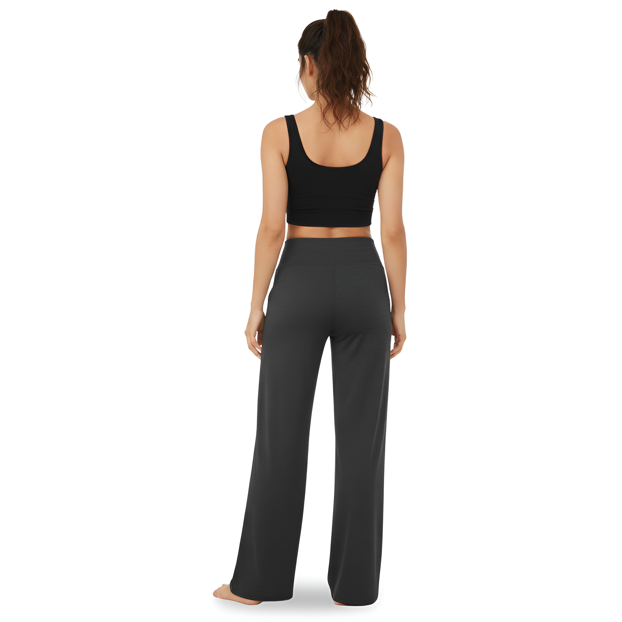 High Waisted Leggings Pockets Stretch Comfort